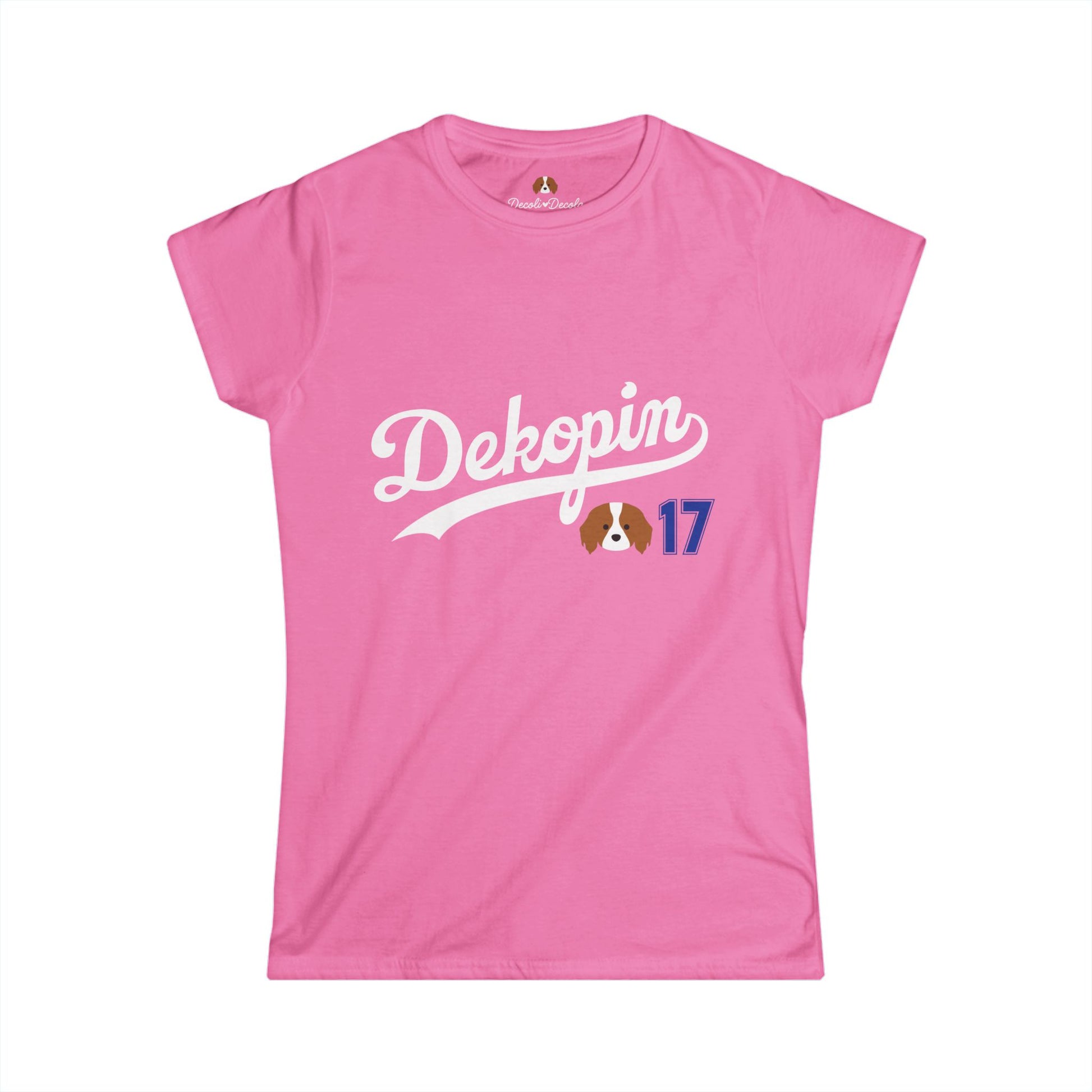 Women Slim Fit T-Shirt | DEKOPIN + DECOY 17 | Front & Back Print | Light-weight | Gildan