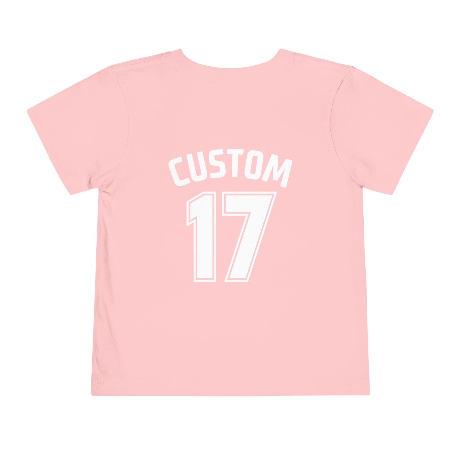 Toddler T-Shirt | DEKOPIN + CUSTOM 17 | Front & Back Print | Light-weight | Bella+Canvas