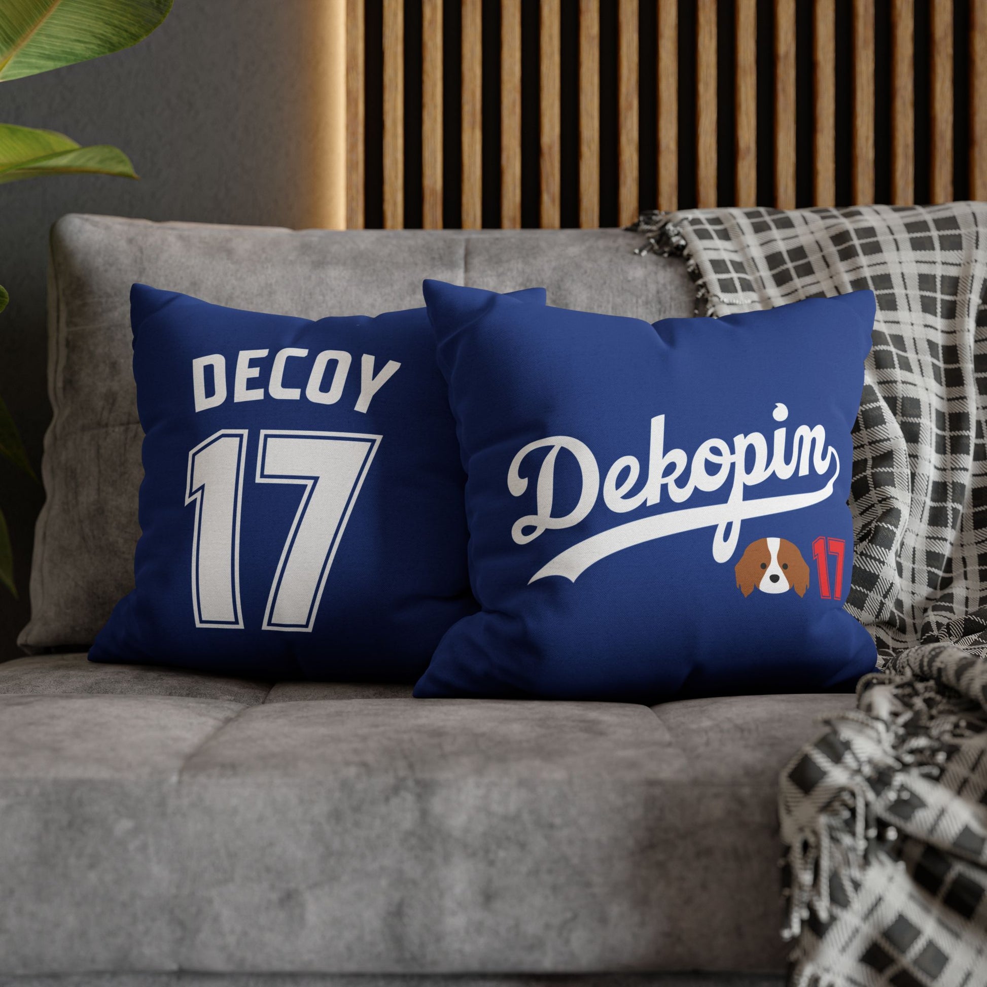 Square Throw Pillowcase | DEKOPIN + DECOY 17 | Front & Back Print | Spun Polyester