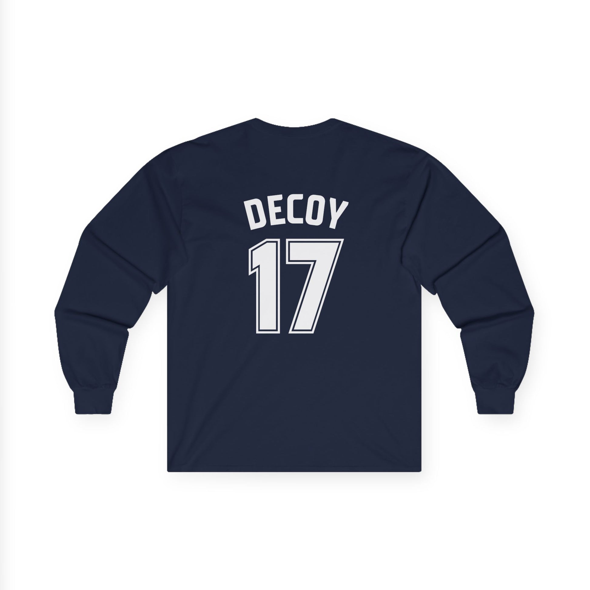 Unisex Long Sleeve T-Shirt | DEKOPIN + DECOY 17 | Front & Back Print | Medium-weight | Gildan