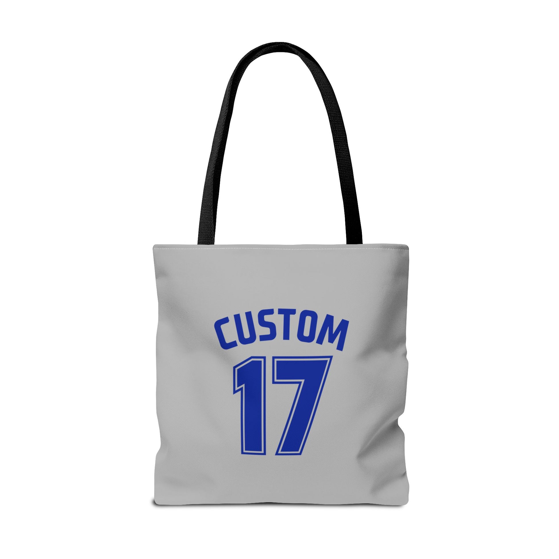 Gray Tote Bag | DEKOPIN + CUSTOM 17 | Front & Back Print