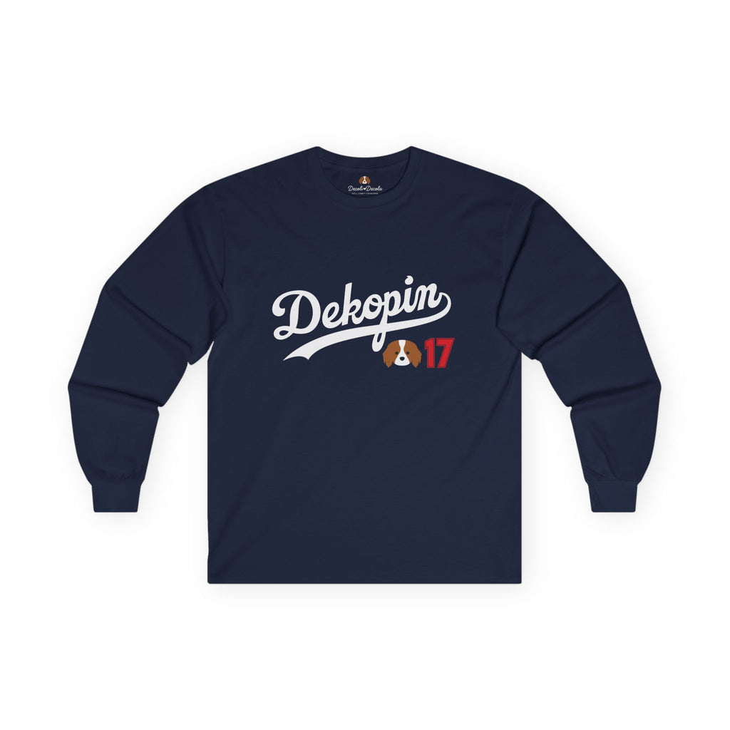 Unisex Long Sleeve T-Shirt | DEKOPIN + CUSTOM 17 | Front & Back Print | Medium-weight | Gildan