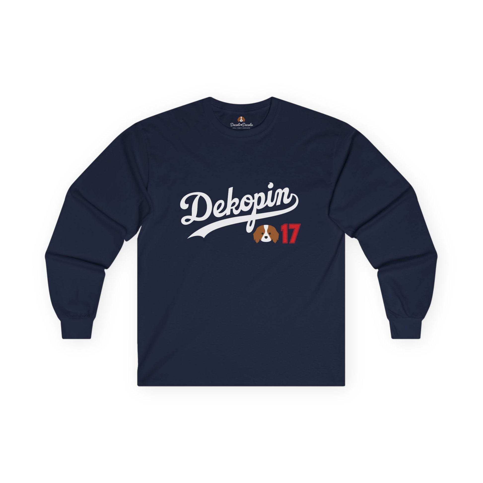 Unisex Long Sleeve T-Shirt | DEKOPIN + CUSTOM 17 | Front & Back Print | Medium-weight | Gildan