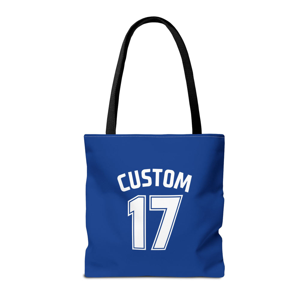 Blue Tote Bag | DEKOPIN + CUSTOM 17 | Front & Back Print