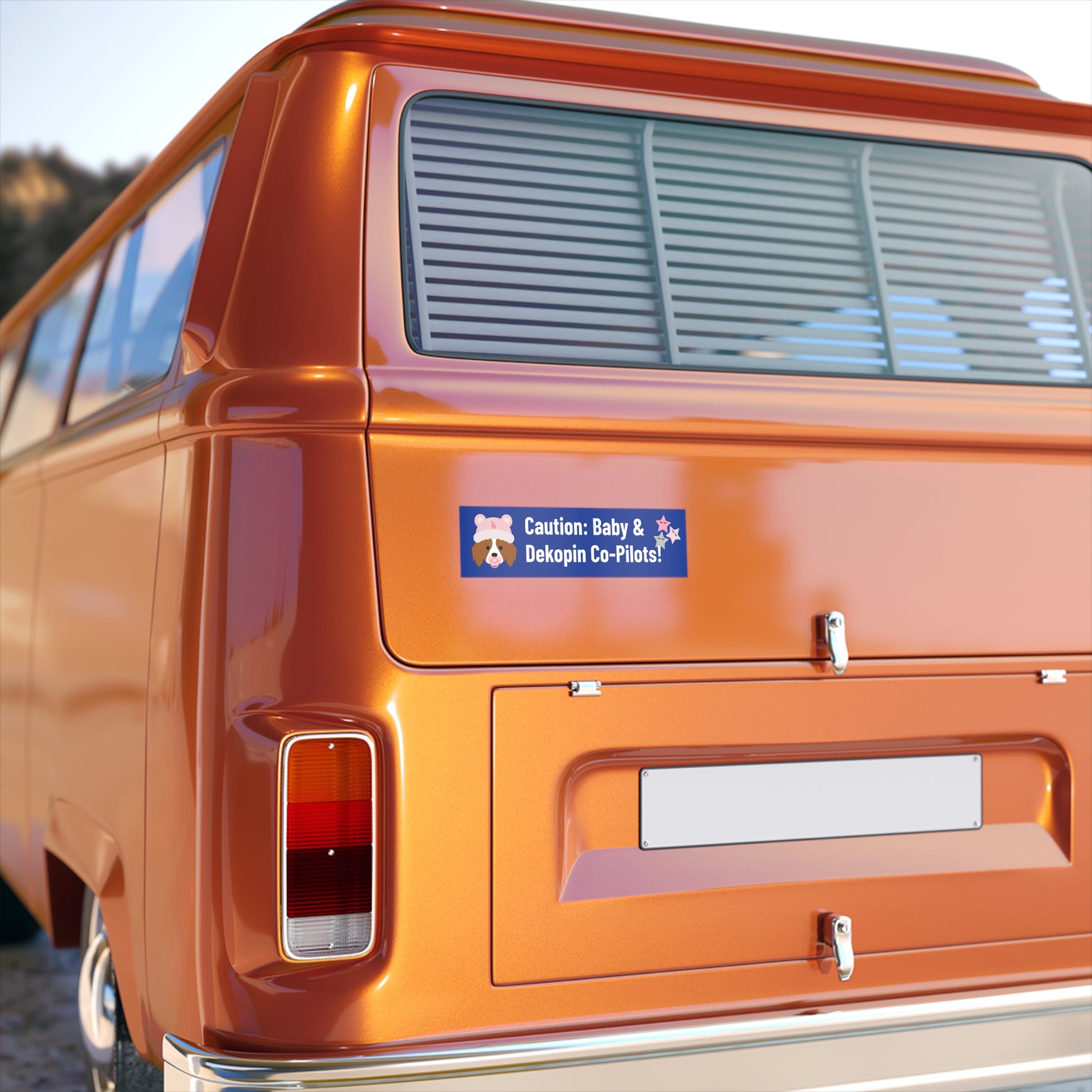Bumper Stickers | Caution: Baby Girl & Dekopin Co-pilots!