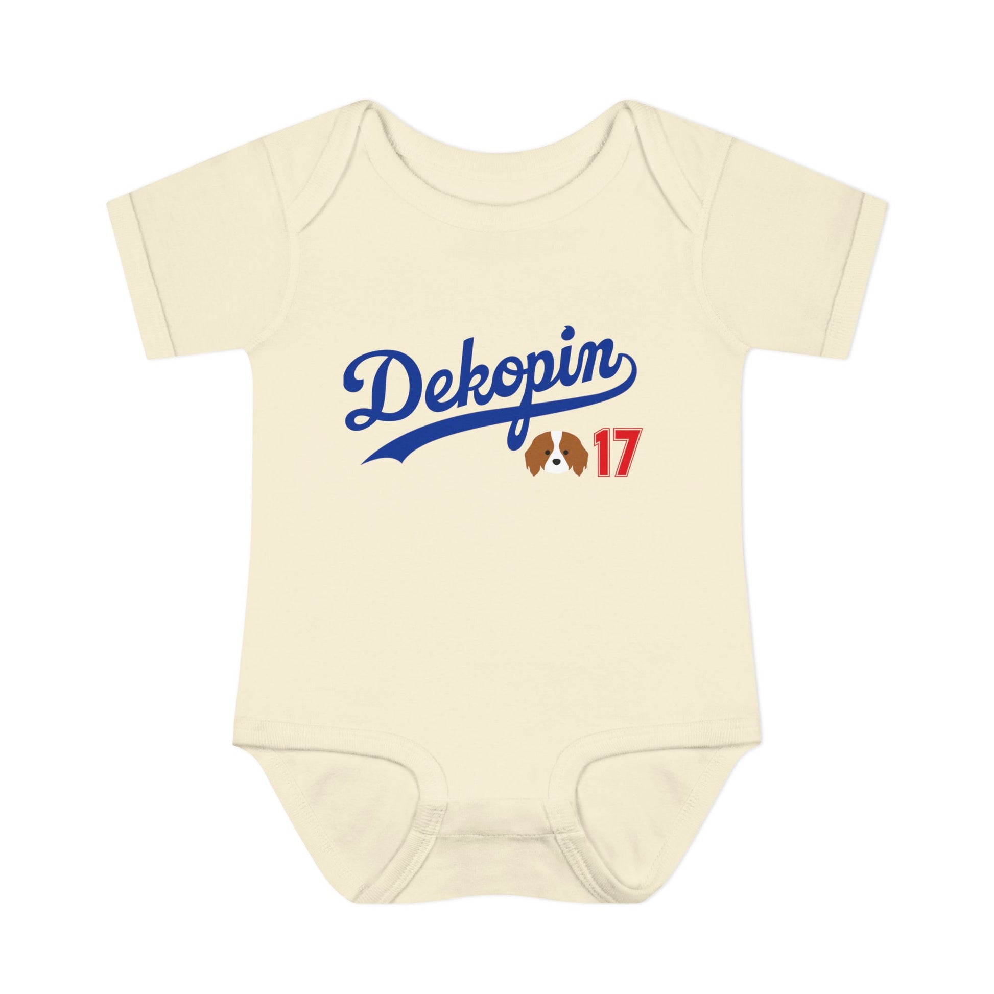Baby Onesie | DEKOPIN + CUSTOM 17 | Front & Back Print | Light-weight | Rabbit Skins