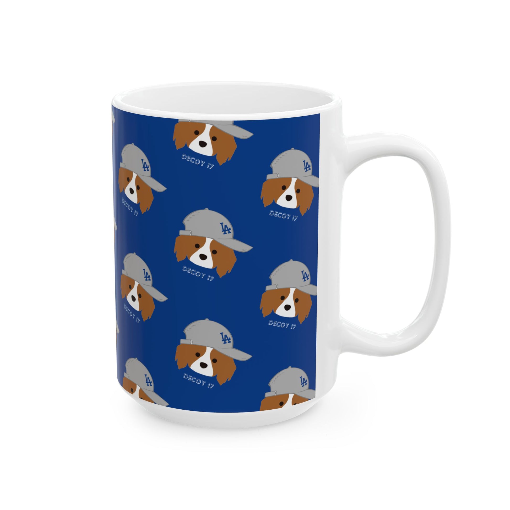 Ceramic Mug | DEKOPIN in a Gray Cap