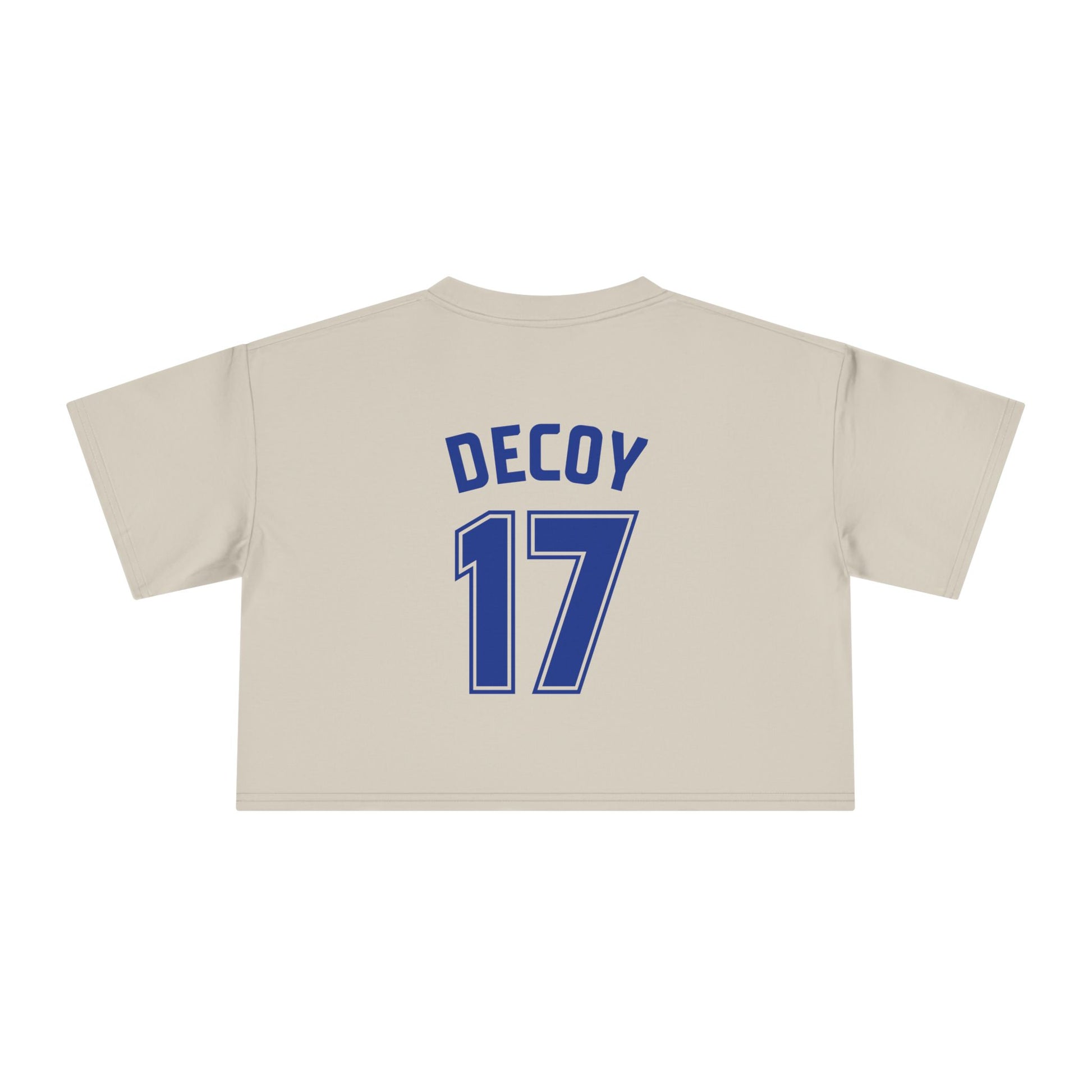 Women Cropped T-Shirt | DEKOPIN + DECOY 17 | Front & Back Print | Medium-weight | AS Colour