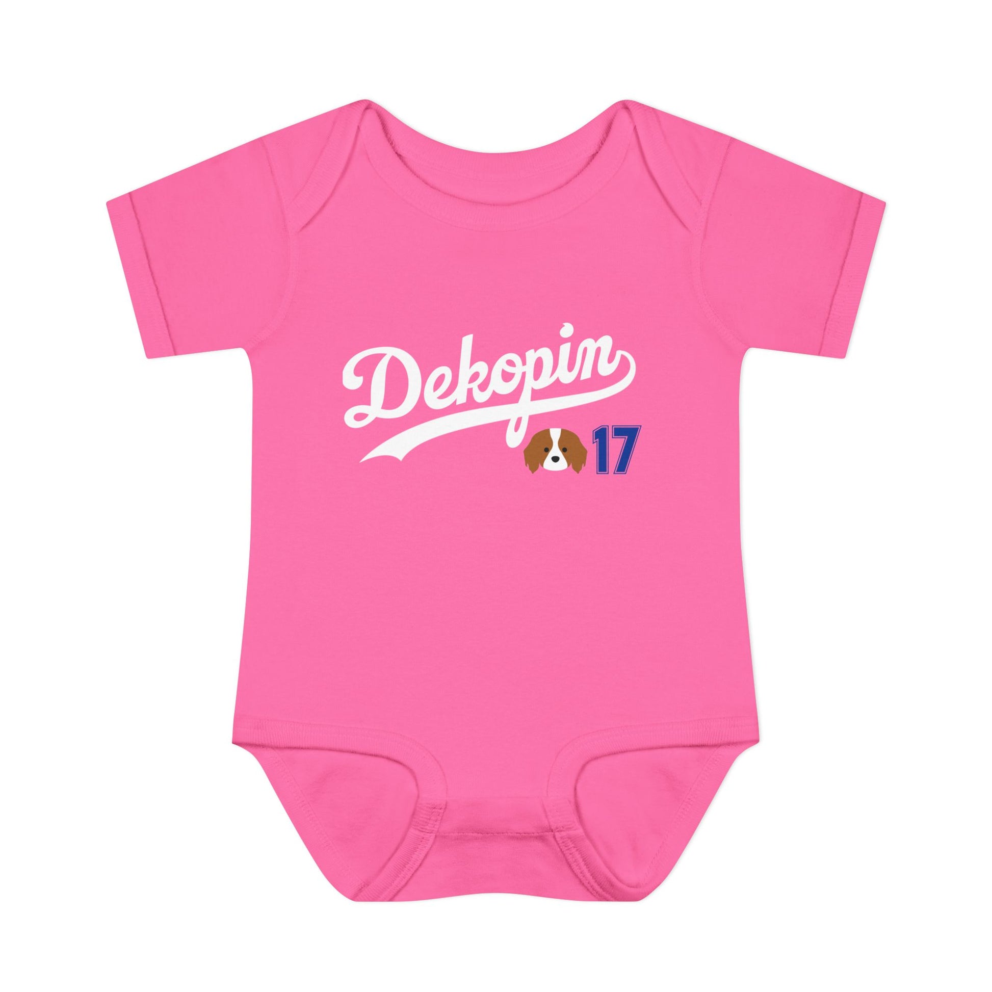 Baby Onesie | DEKOPIN + CUSTOM 17 | Front & Back Print | Light-weight | Rabbit Skins
