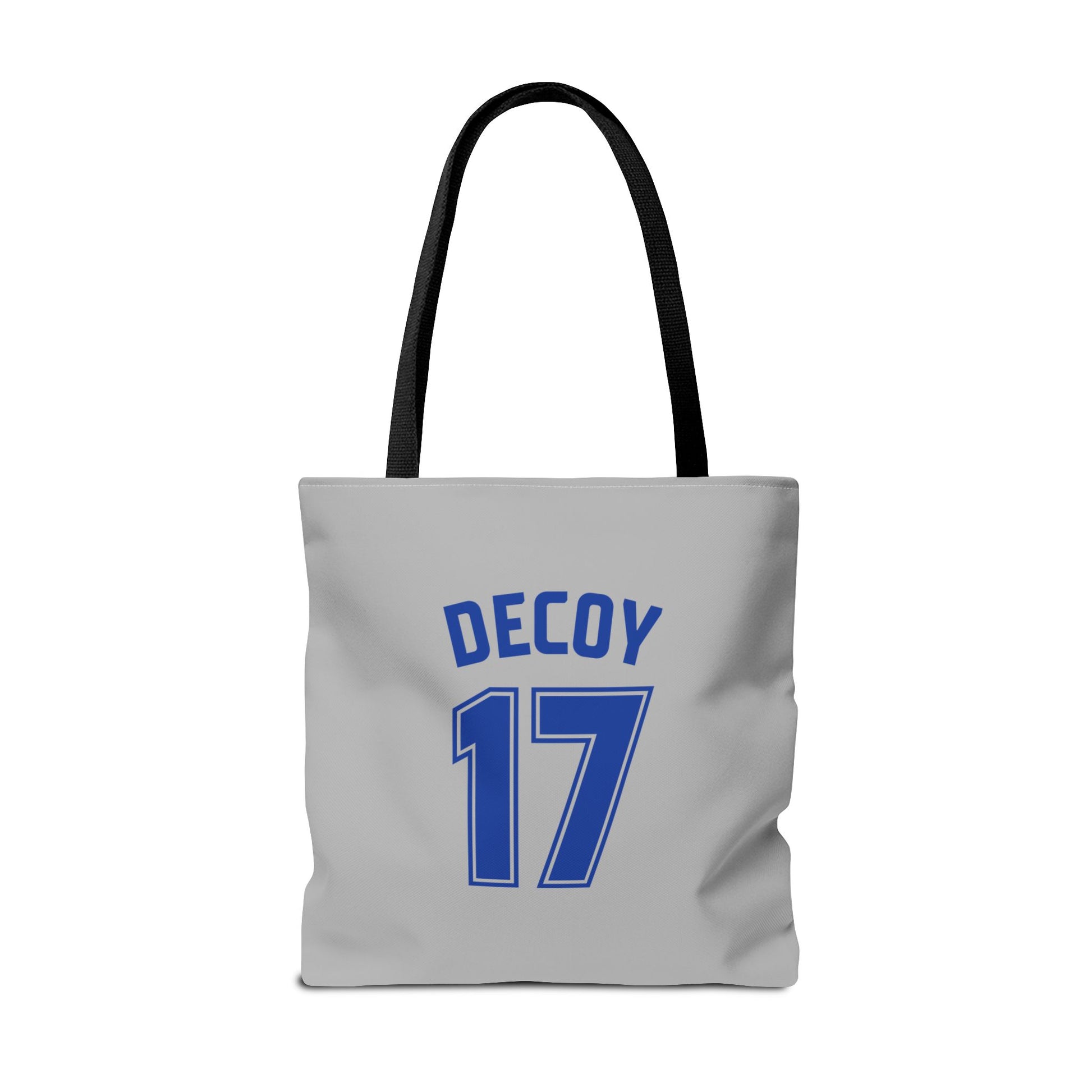 Gray Tote Bag | DEKOPIN + DECOY 17 | Front & Back Print