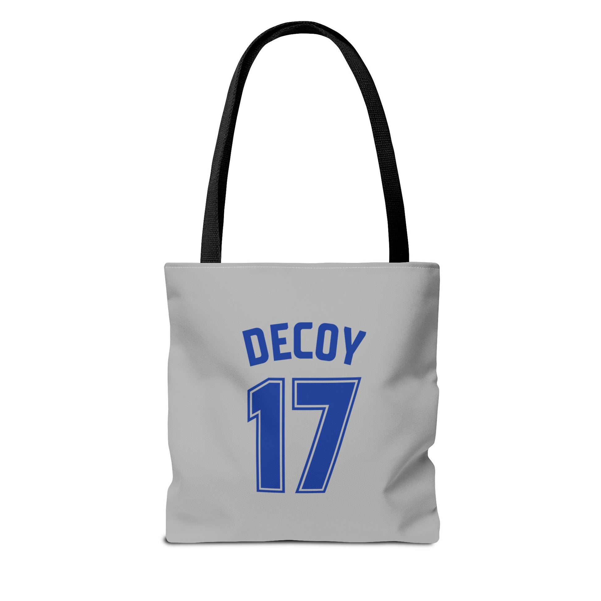 Gray Tote Bag | DEKOPIN + DECOY 17 | Front & Back Print