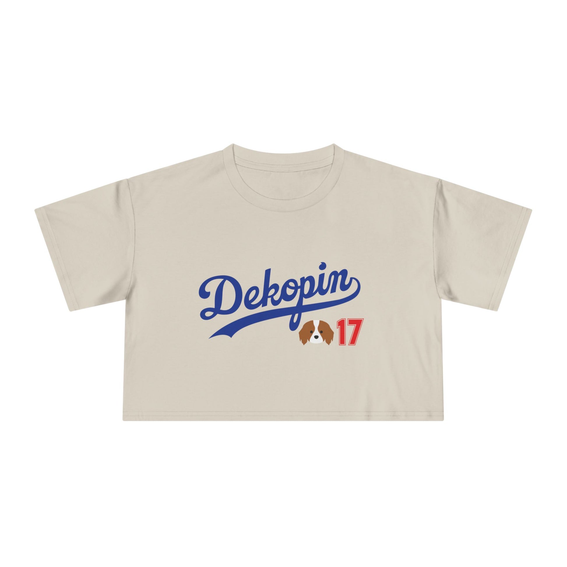 Women Cropped T-Shirt | DEKOPIN + DECOY 17 | Front & Back Print | Medium-weight | AS Colour