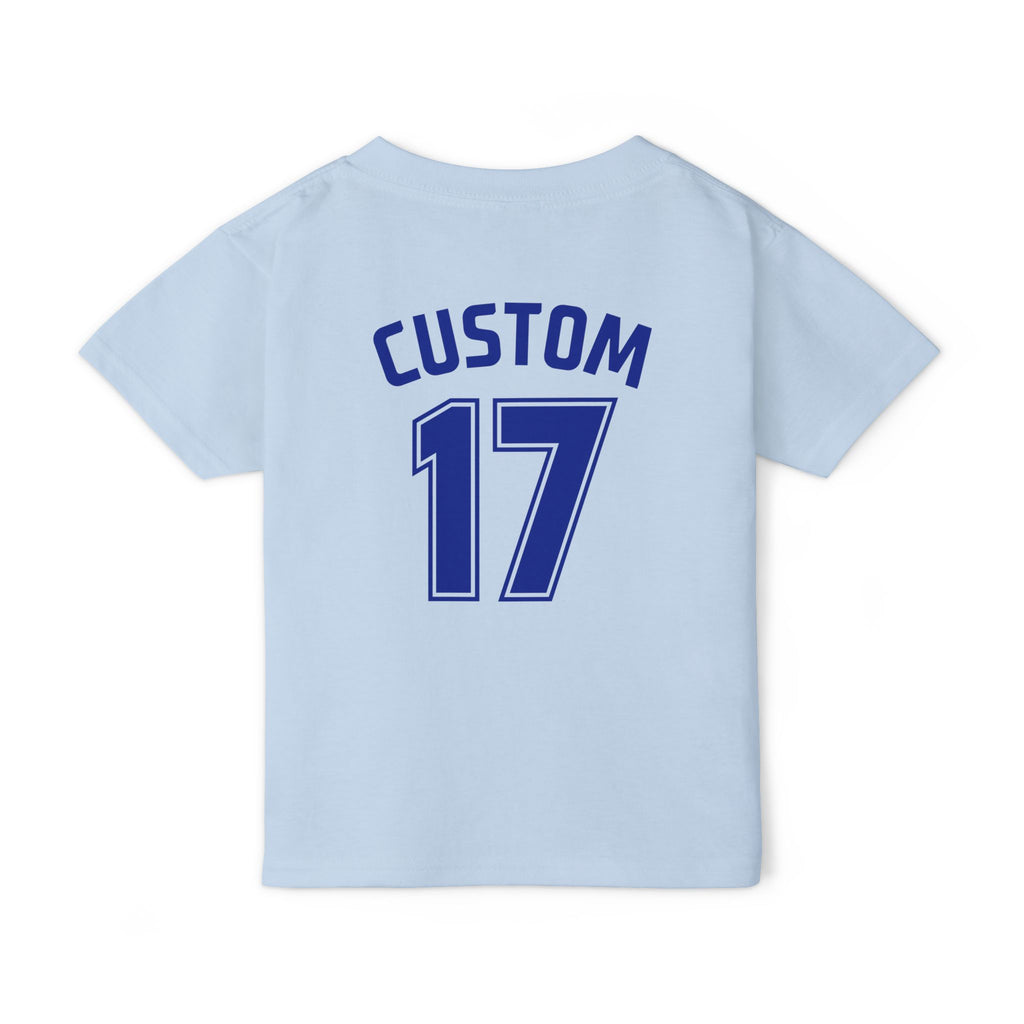Toddler T-Shirt | DEKOPIN + CUSTOM 17 | Front & Back Print | Medium-weight | Gildan