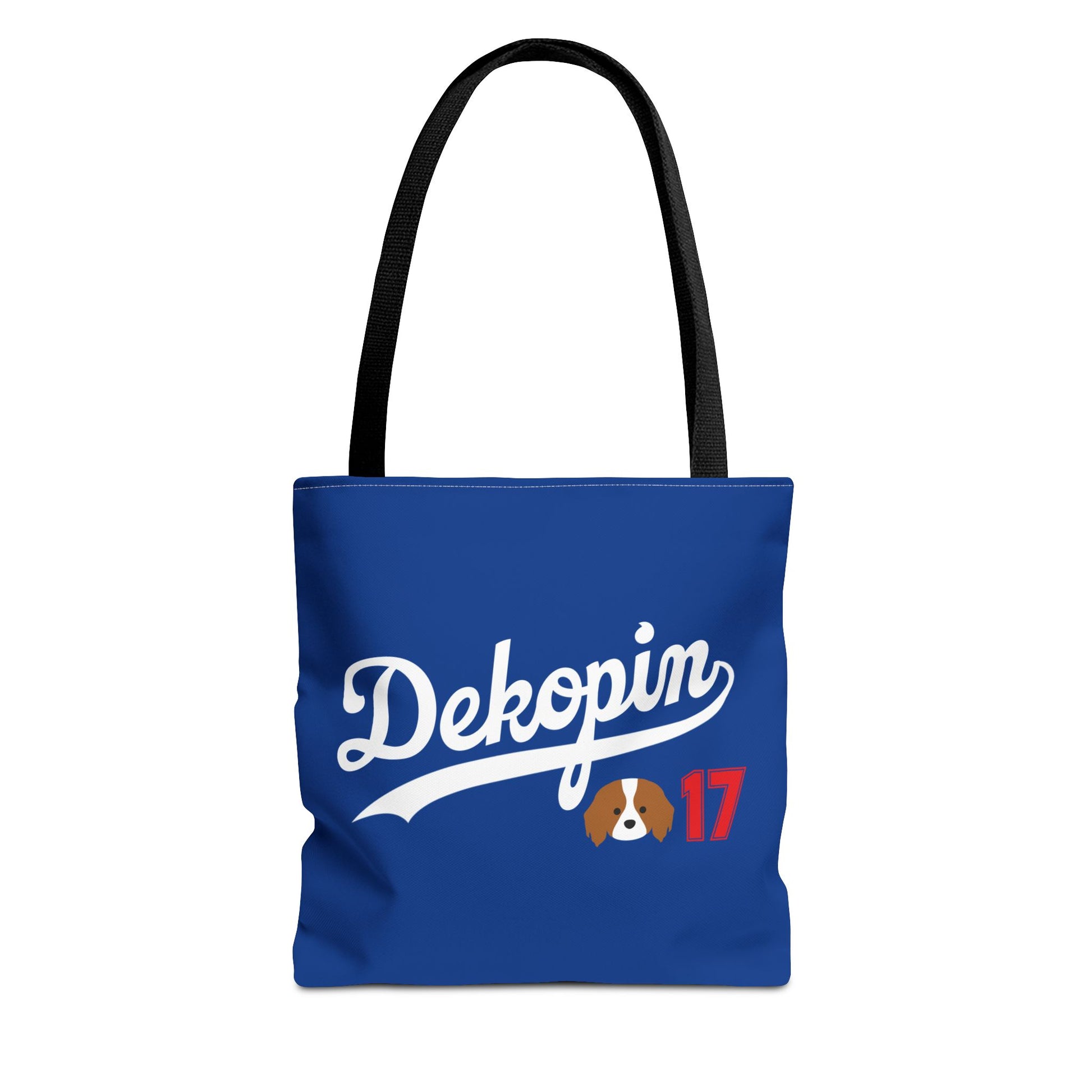 Blue Tote Bag | DEKOPIN + CUSTOM 17 | Front & Back Print