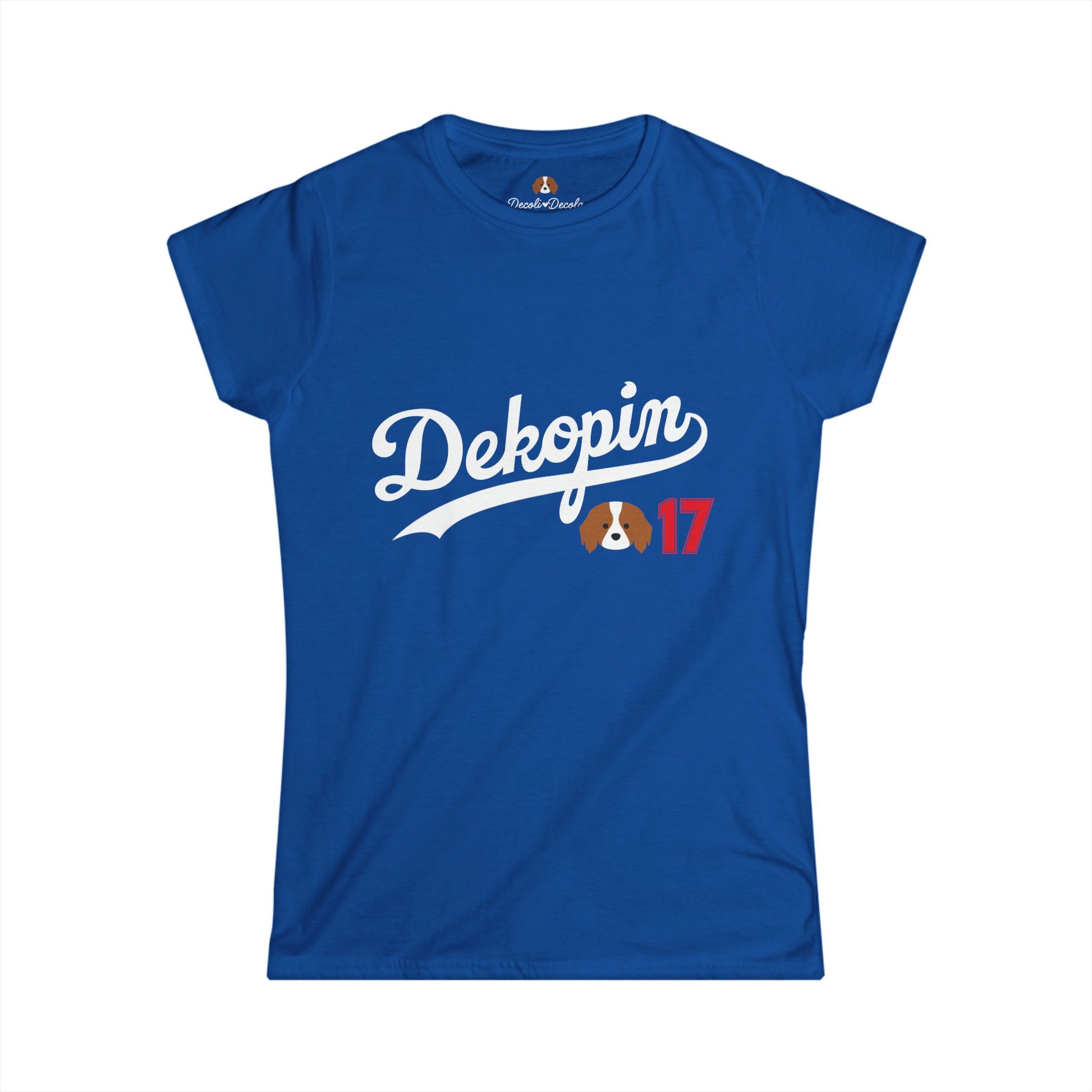 Women Slim Fit T-Shirt | DEKOPIN + DECOY 17 | Front & Back Print | Light-weight | Gildan