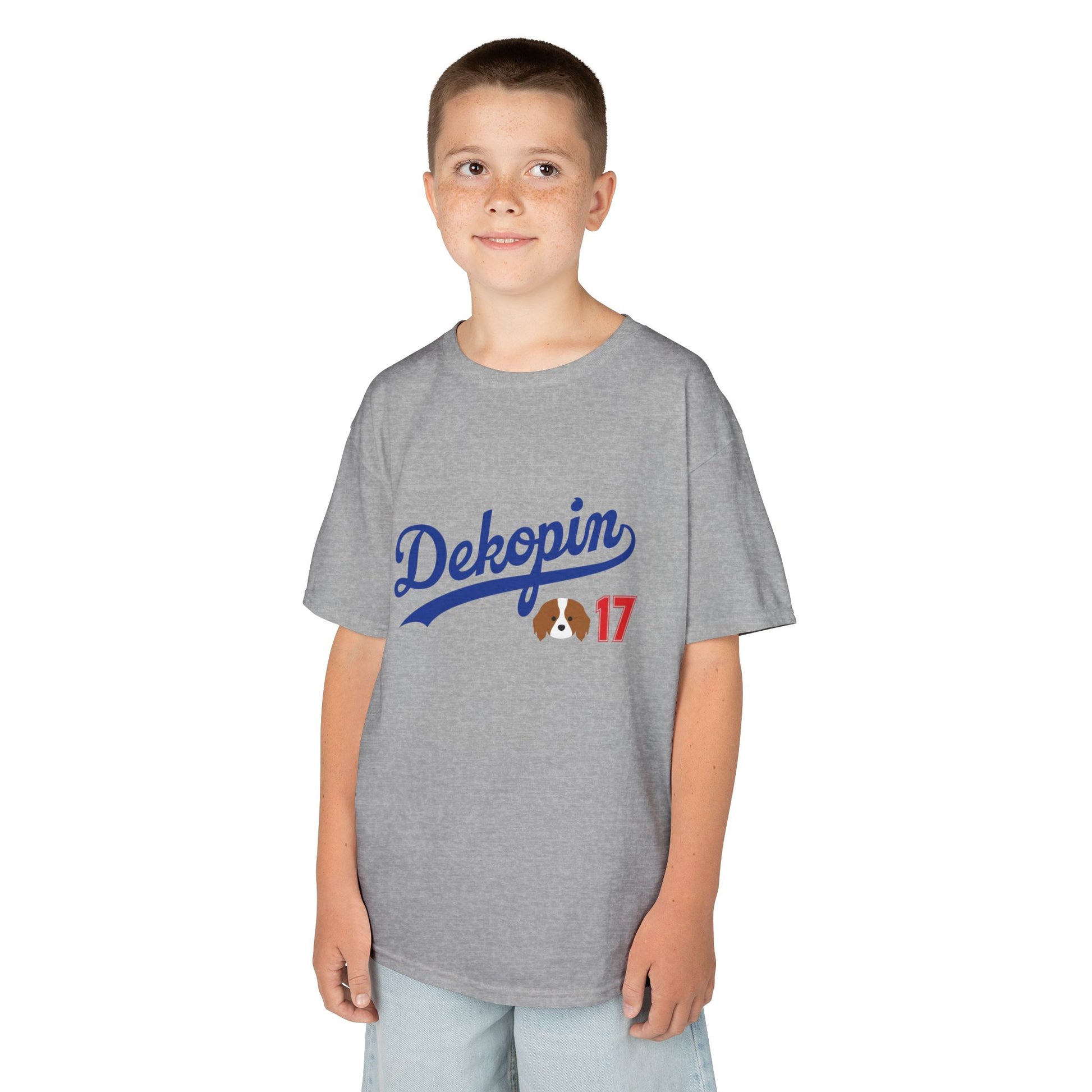 Kids T-Shirt | DEKOPIN + CUSTOM 17 | Front & Back Print | Medium-weight | Gildan