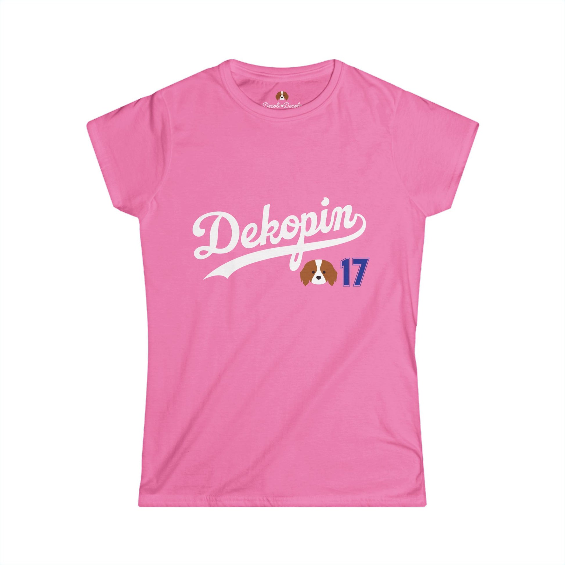 Women Slim Fit T-Shirt | DEKOPIN + Blank | Front Print Only | Light-weight | Gildan
