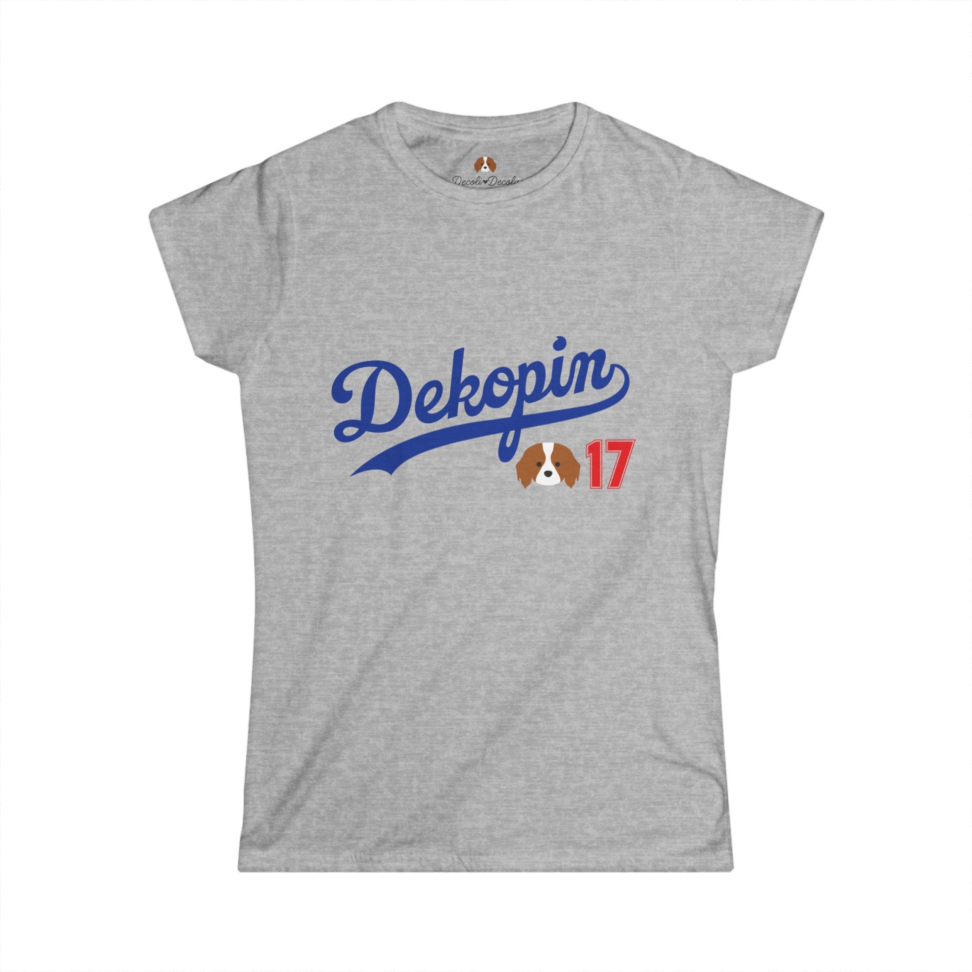Women Slim Fit T-Shirt | DEKOPIN + Blank | Front Print Only | Light-weight | Gildan