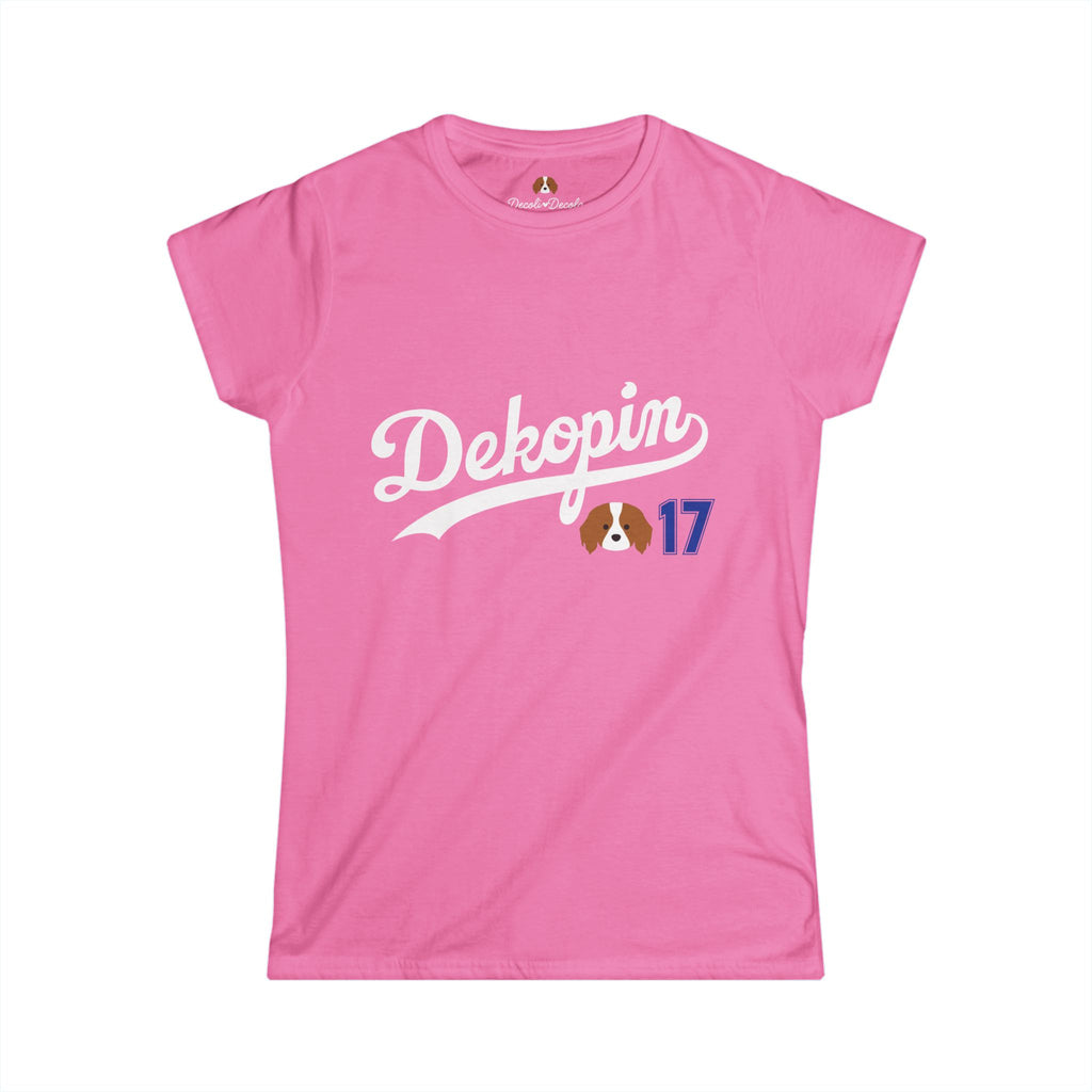 Women Slim Fit T-Shirt | DEKOPIN + DECOY 17 | Front & Back Print | Light-weight | Gildan