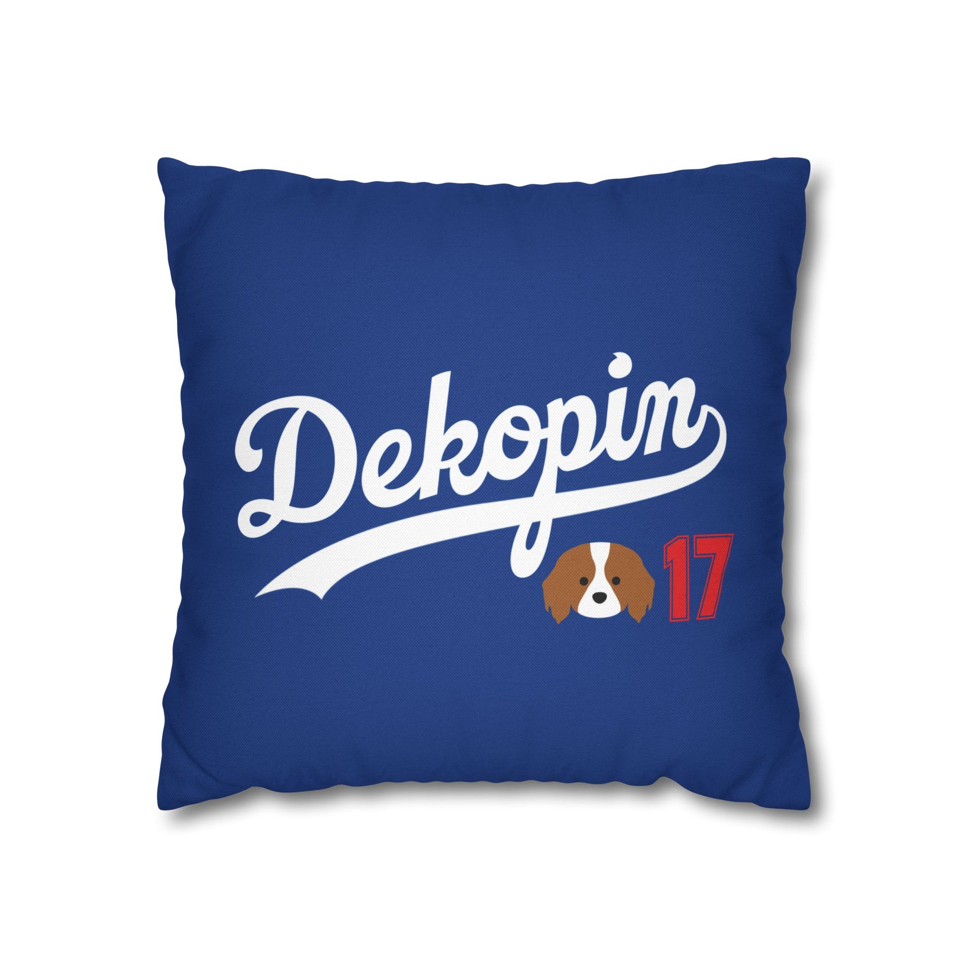 Square Throw Pillowcase | DEKOPIN + CUSTOM 17 | Front & Back Print | Spun Polyester