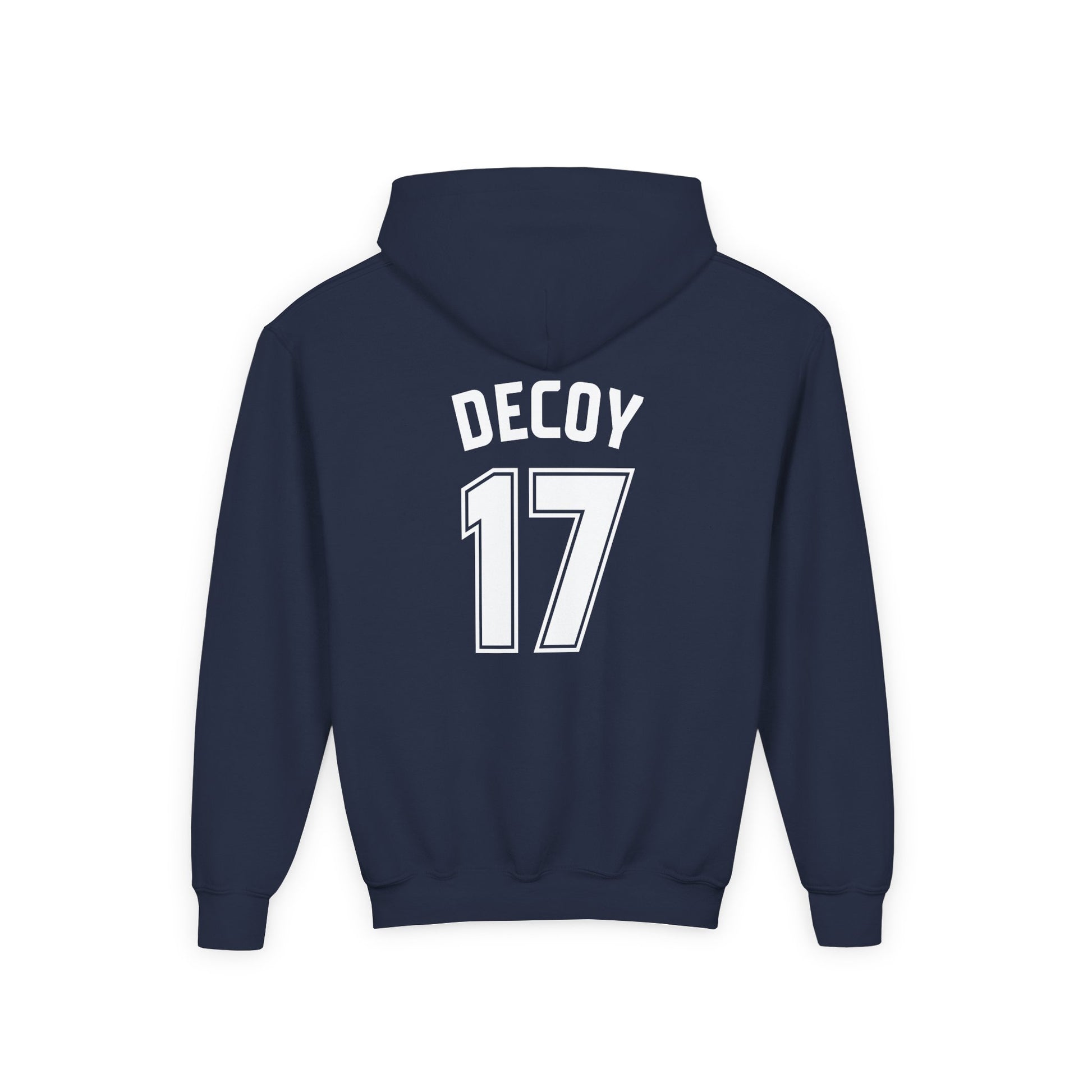 Kids Hoodies | DEKOPIN + DECOY 17 | Front & Back Print | Medium-Heavy-weight | Gildan