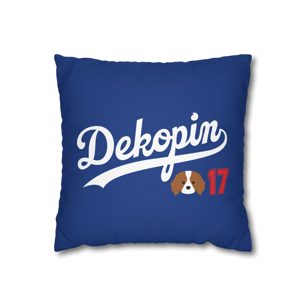 Square Throw Pillowcase | DEKOPIN + CUSTOM 17 | Front & Back Print | Spun Polyester