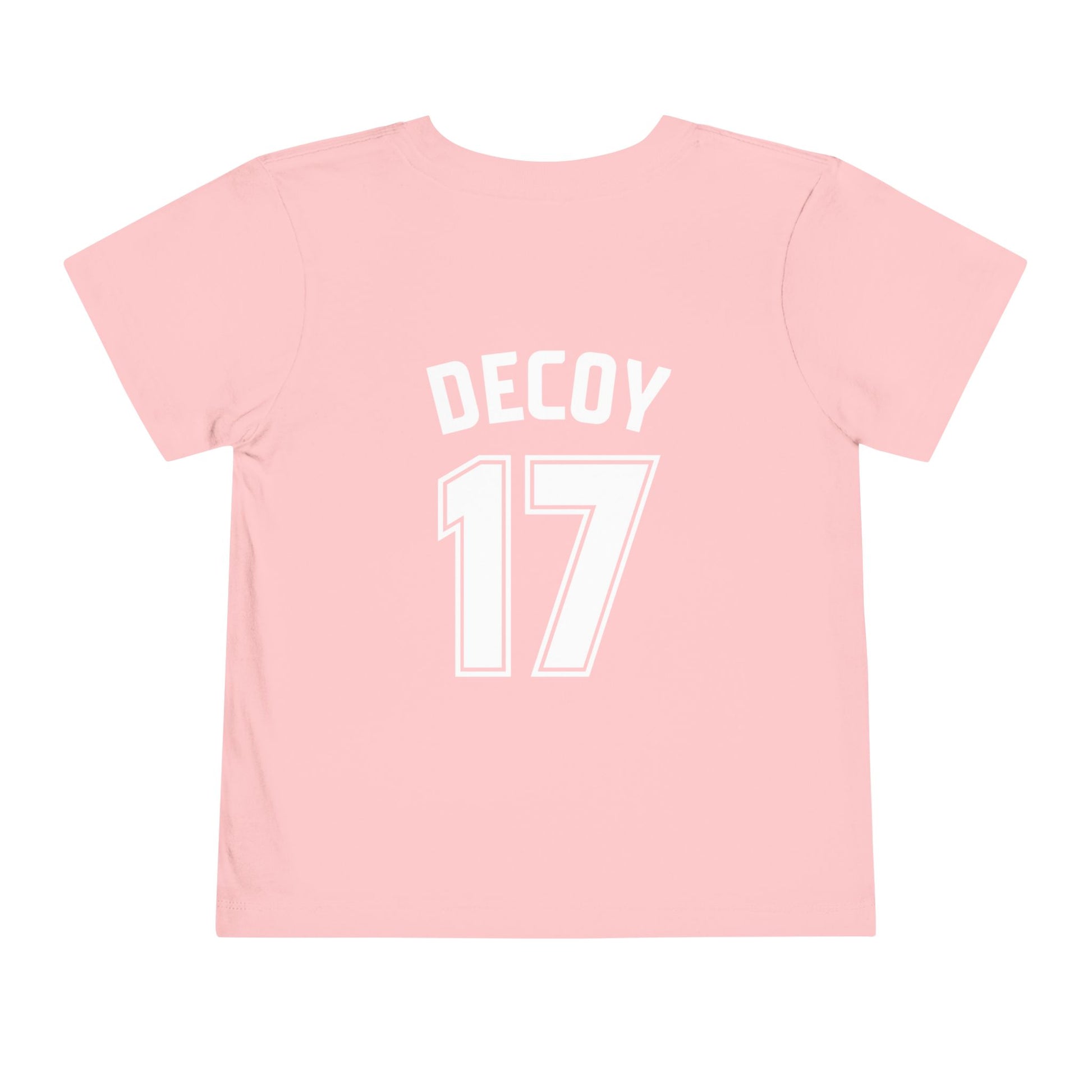 Toddler T-Shirt | DEKOPIN + DECOY 17 | Front & Back Print | Light-weight | Bella+Canvas