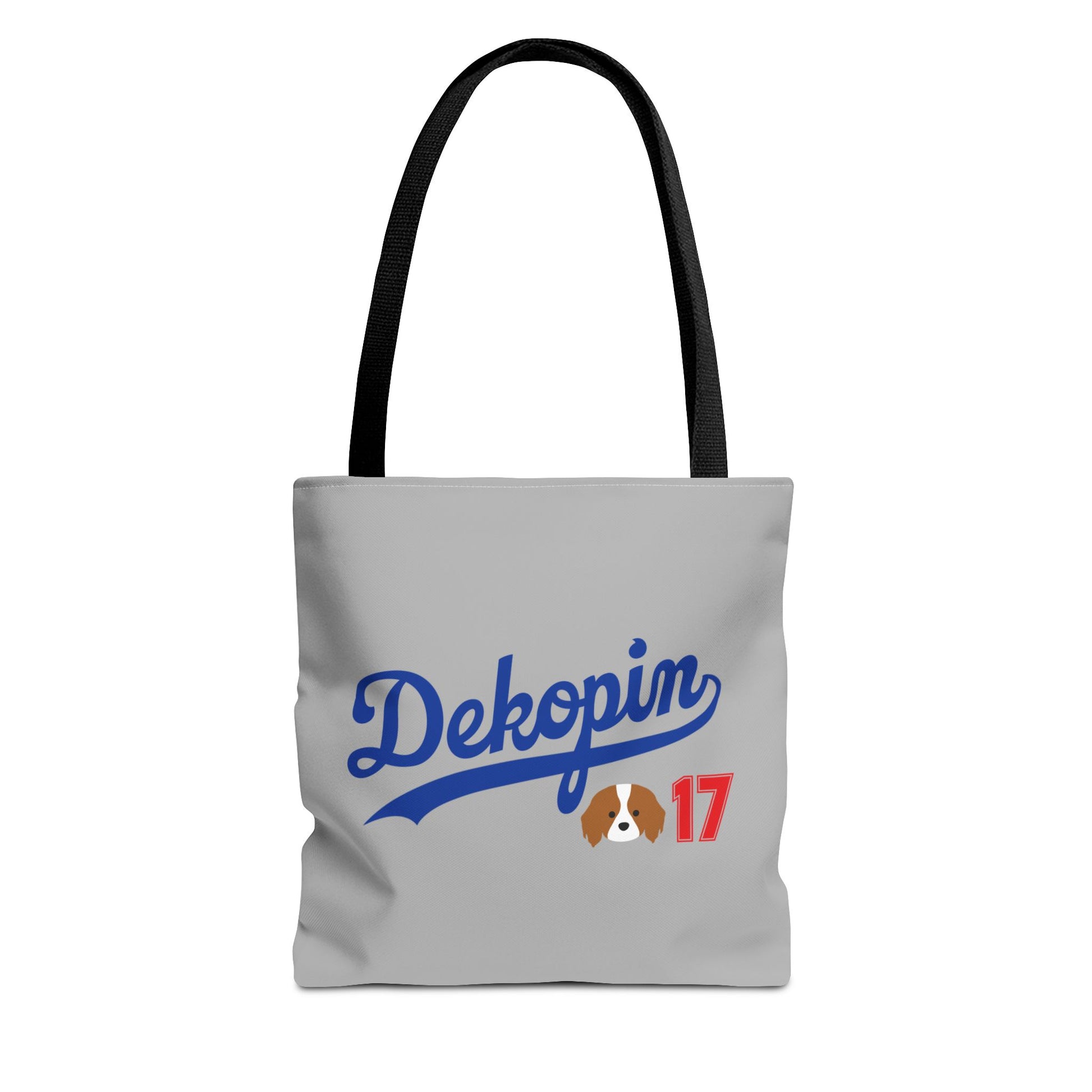 Gray Tote Bag | DEKOPIN + DECOY 17 | Front & Back Print