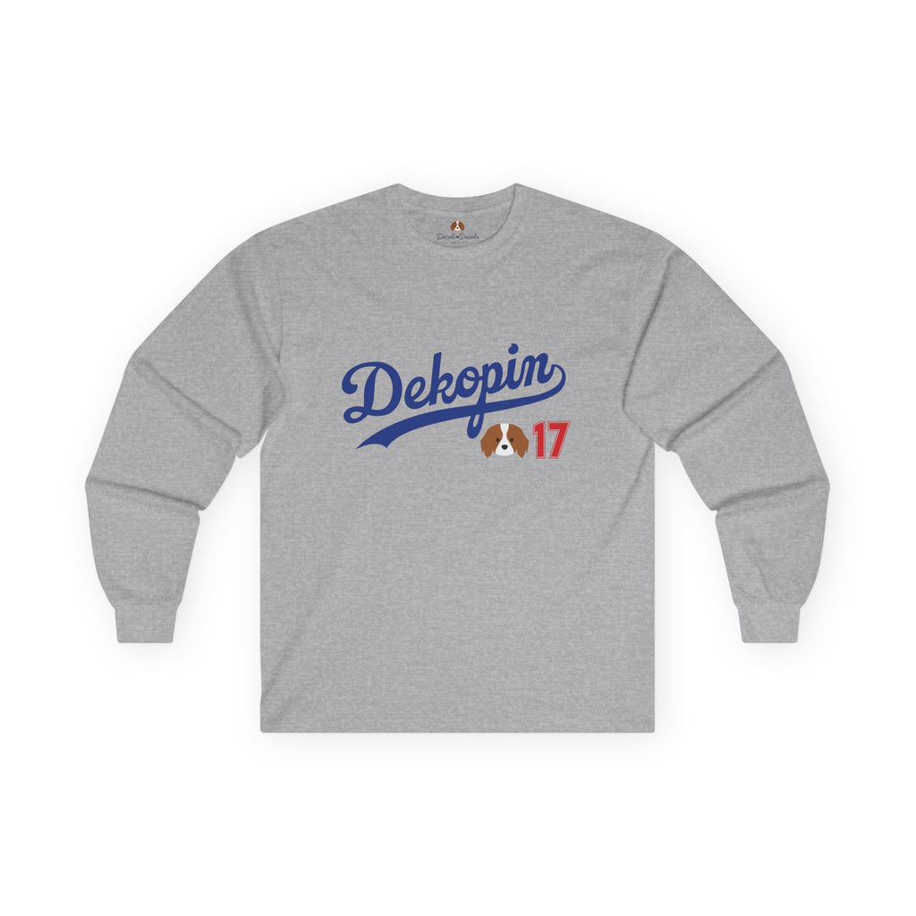 Unisex Long Sleeve T-Shirt | DEKOPIN + CUSTOM 17 | Front & Back Print | Medium-weight | Gildan