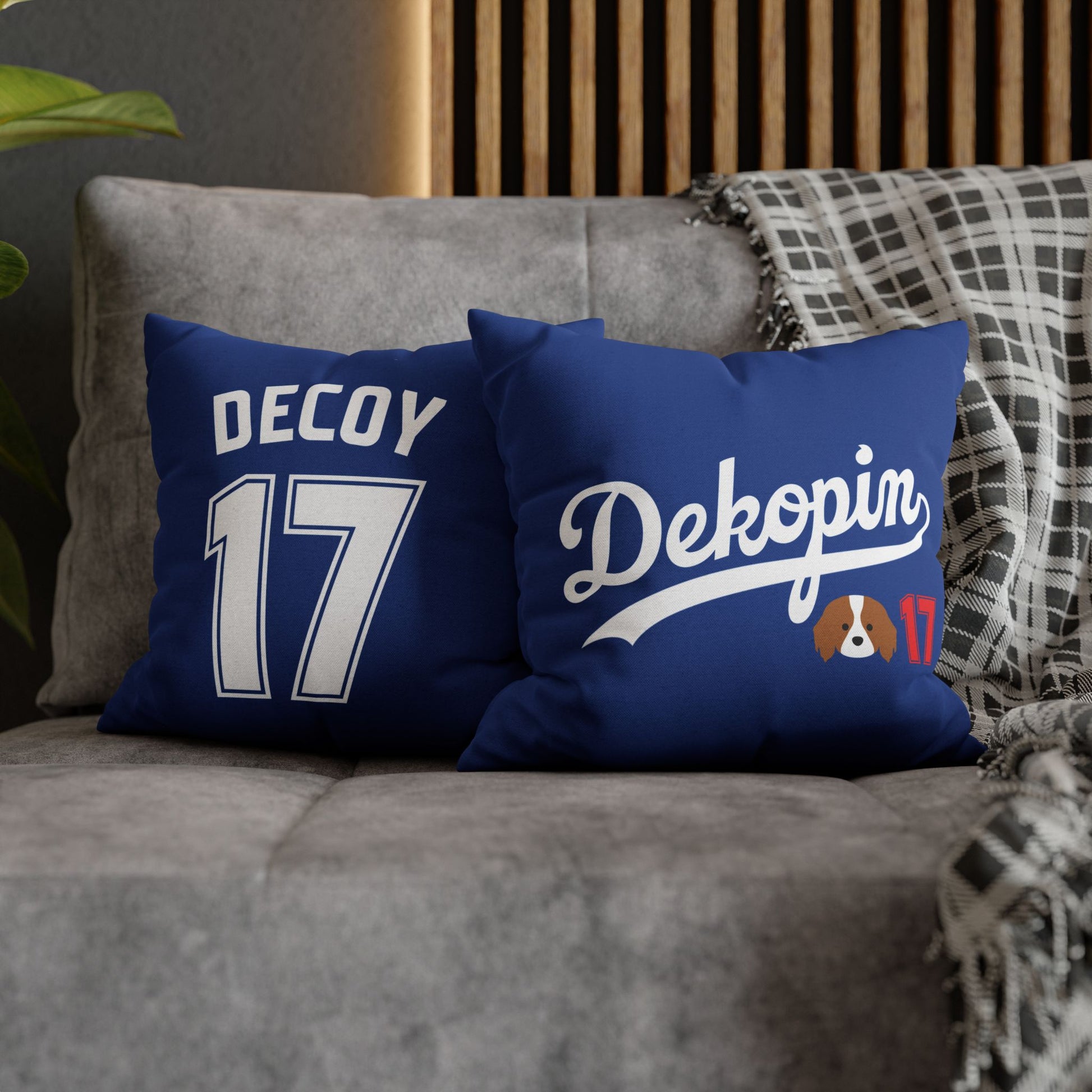 Square Throw Pillowcase | DEKOPIN + DECOY 17 | Front & Back Print | Spun Polyester