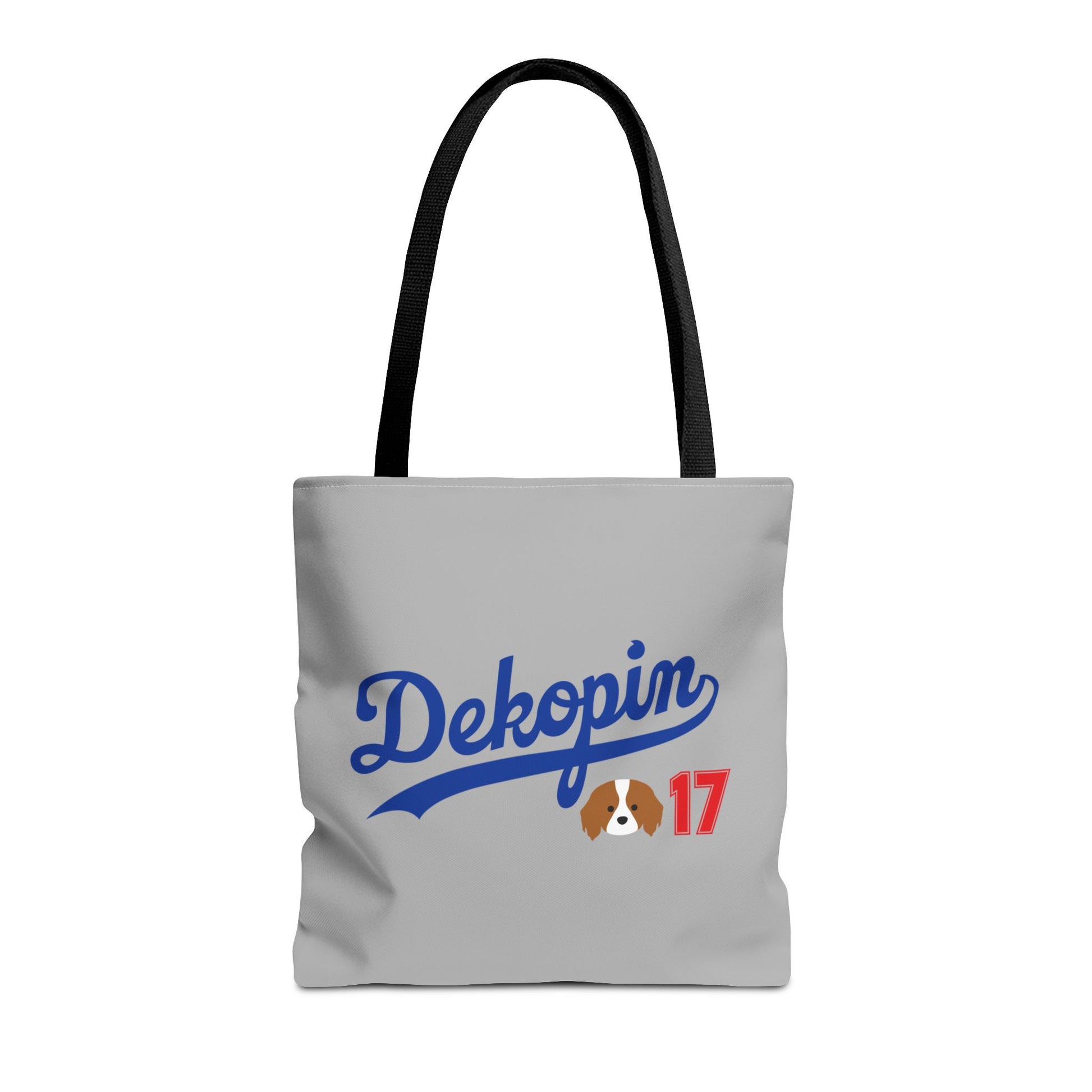 Gray Tote Bag | DEKOPIN + DECOY 17 | Front & Back Print