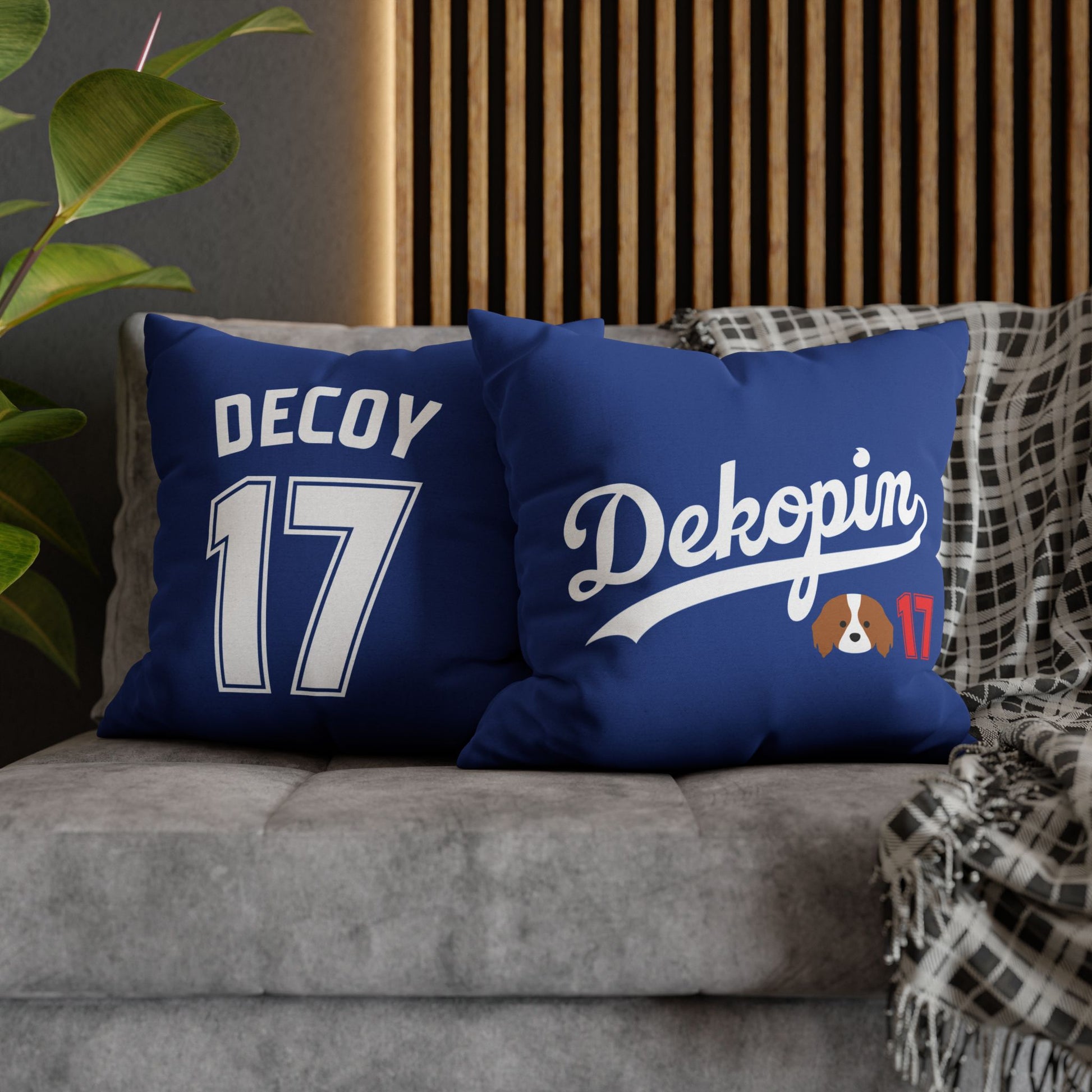 Square Throw Pillowcase | DEKOPIN + DECOY 17 | Front & Back Print | Spun Polyester