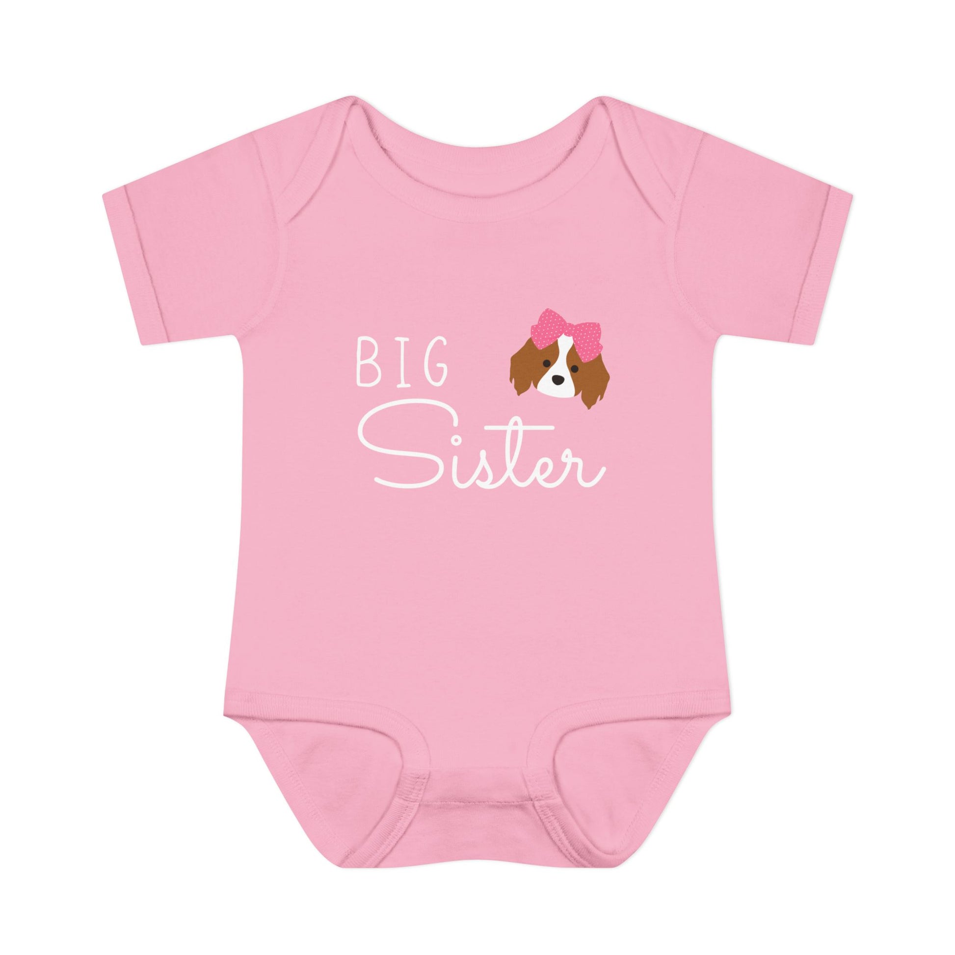 Baby Onesie | BIG SISTER +.Blank | Front Print Only | Rabbit Skins