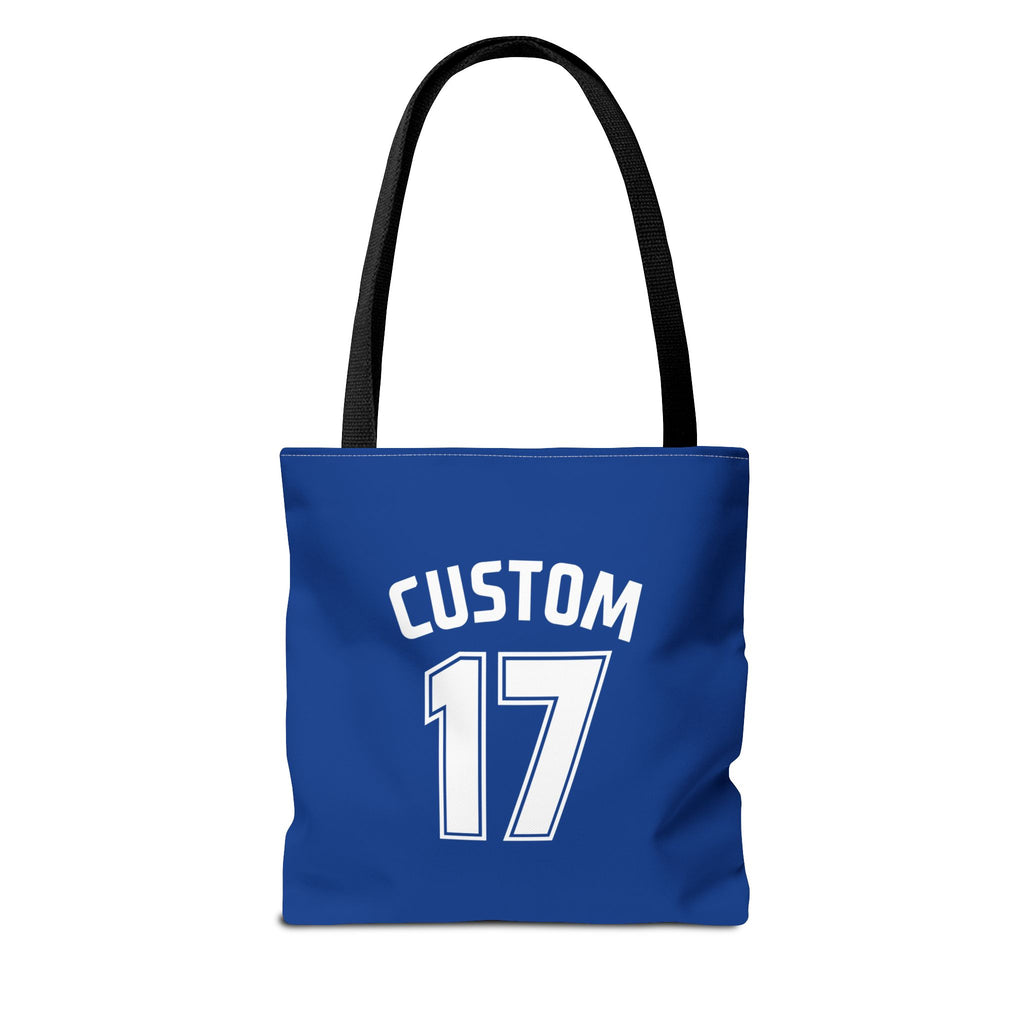 Blue Tote Bag | DEKOPIN + CUSTOM 17 | Front & Back Print