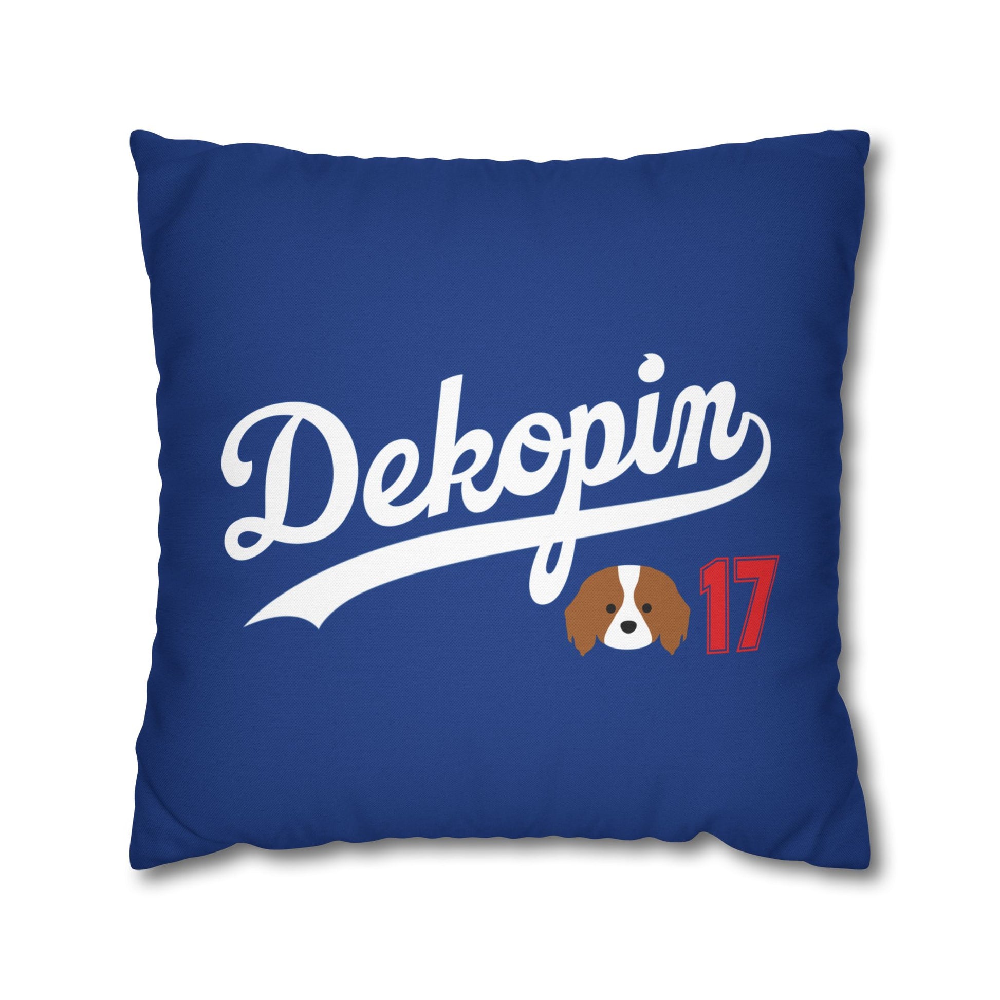 Square Throw Pillowcase | DEKOPIN + CUSTOM 17 | Front & Back Print | Spun Polyester