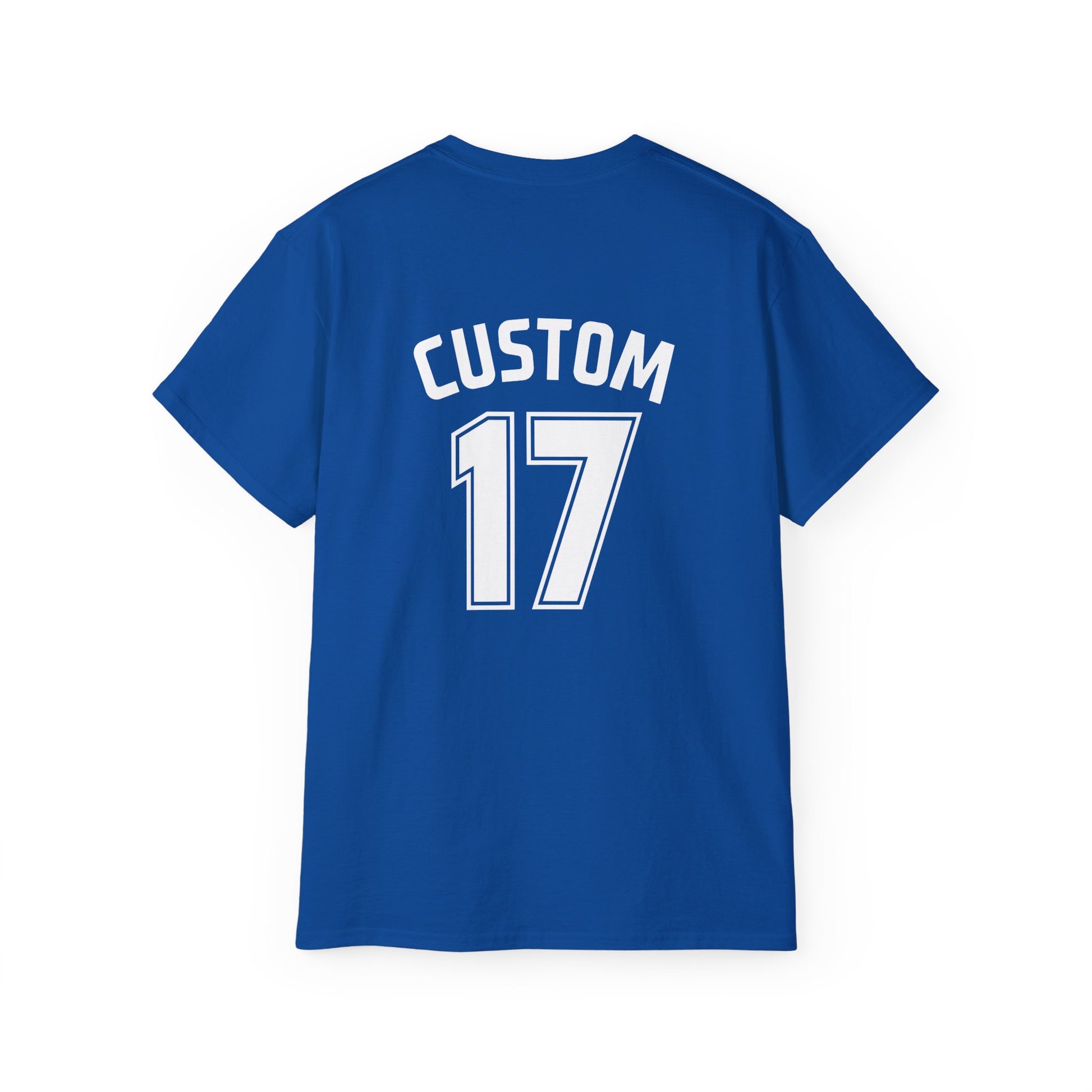 Unisex T-Shirt | DEKOPIN STADIUM + CUSTOM 17 | Front & Back Print | Medium Weight | Gildan
