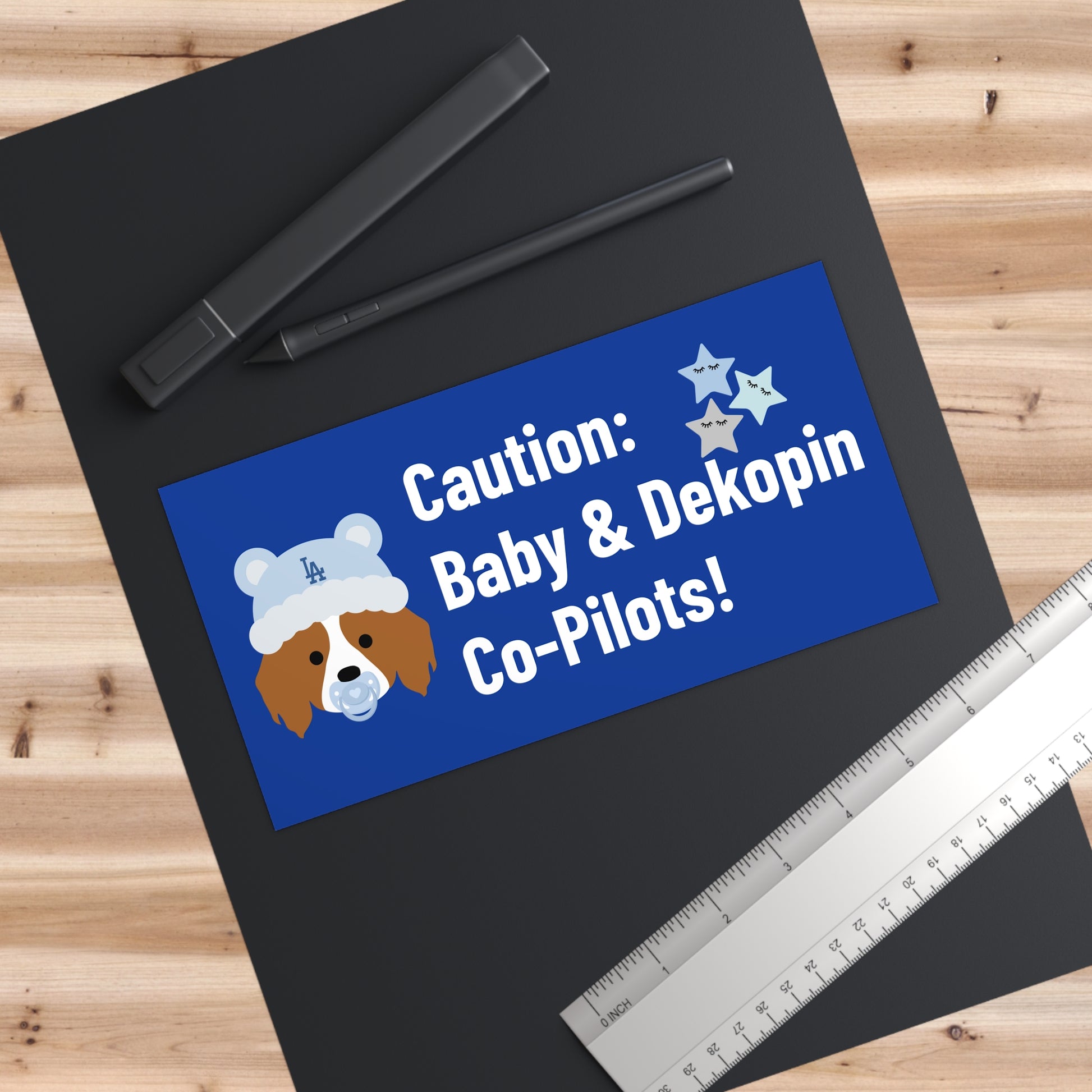 Bumper Stickers | Caution: Baby Boy & Dekopin Co-pilots!