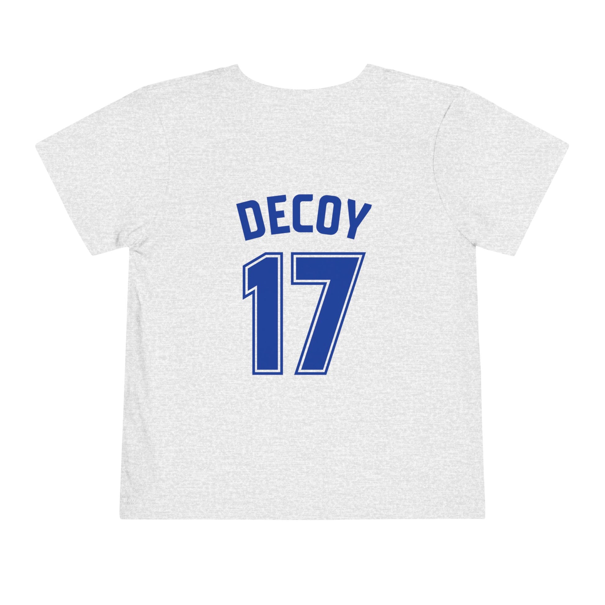 Toddler T-Shirt | DEKOPIN + DECOY 17 | Front & Back Print | Light-weight | Bella+Canvas