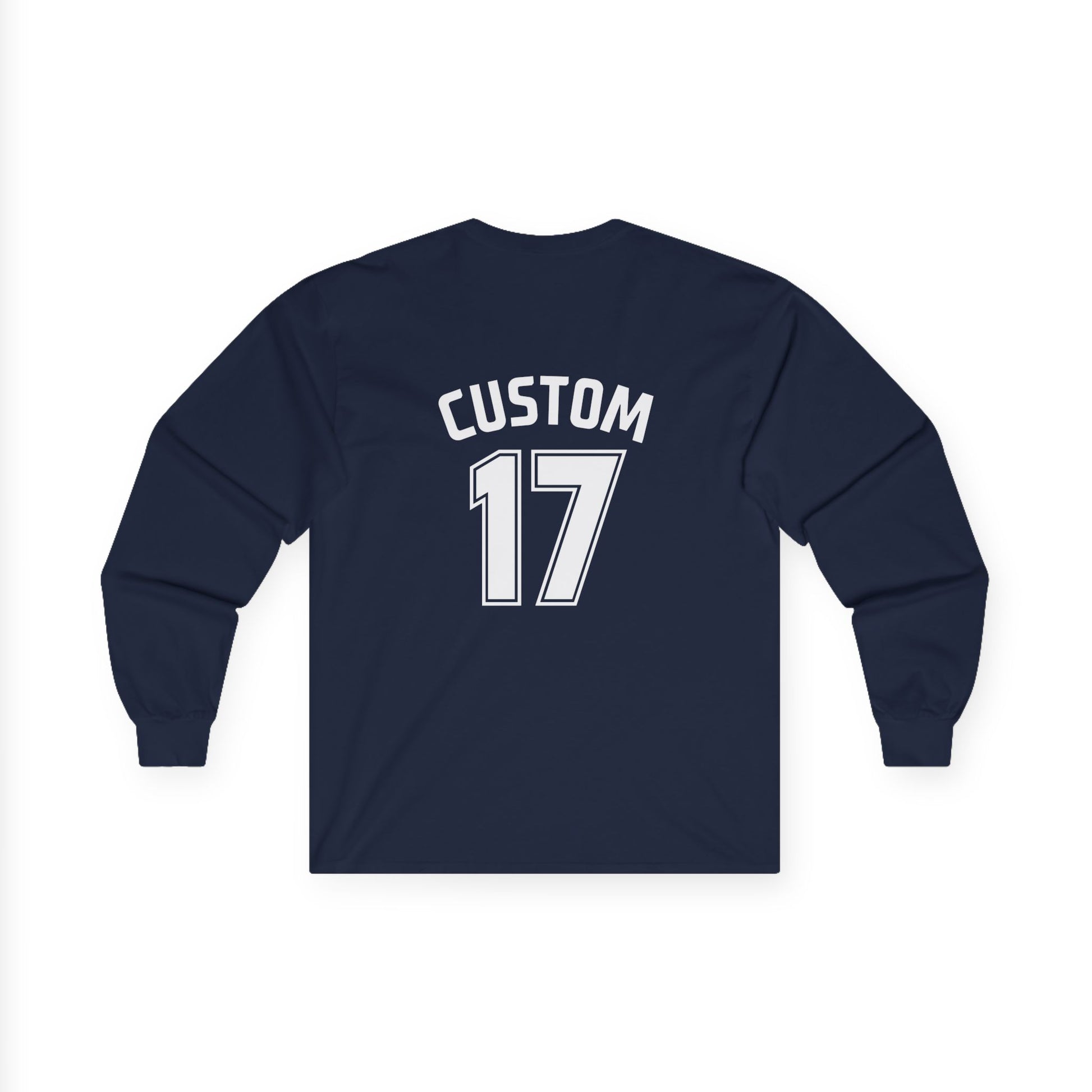 Unisex Long Sleeve T-Shirt | DEKOPIN + CUSTOM 17 | Front & Back Print | Medium-weight | Gildan