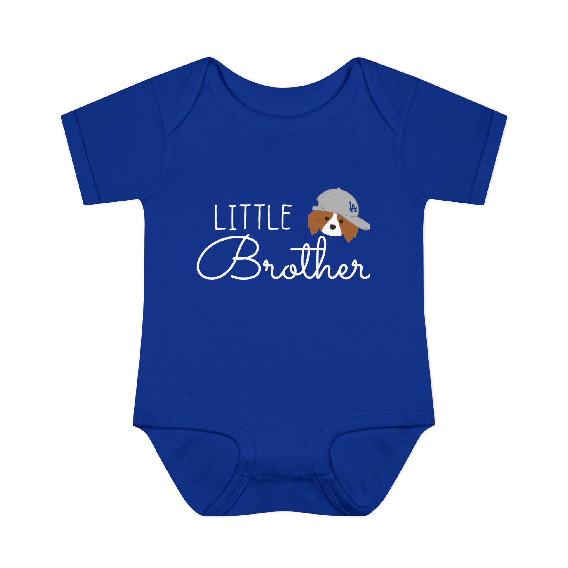 Baby Onesie | LITTLE BROTHER + Blank | Front Print Only | Rabbit Skins