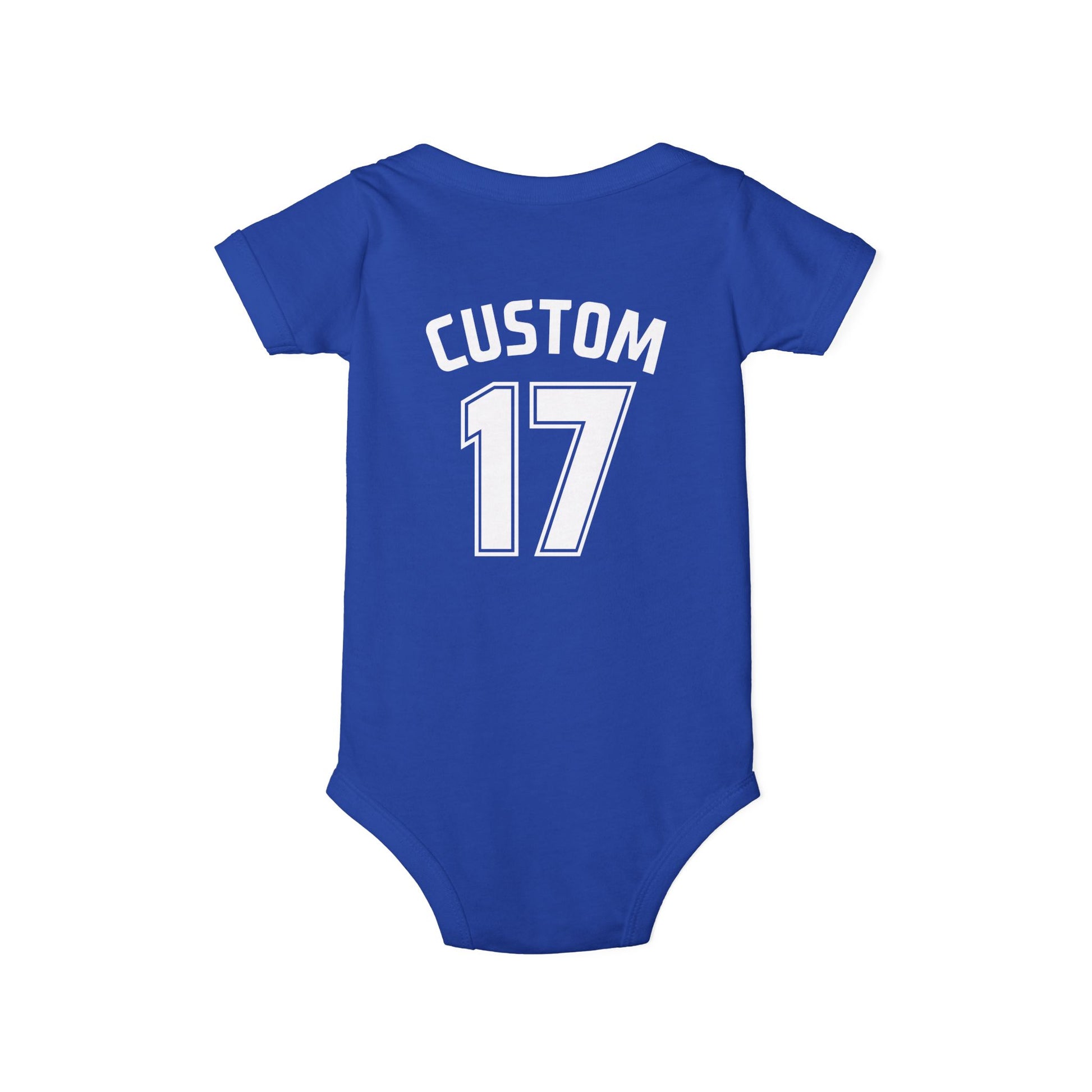 Baby Onesie | DEKOPIN + CUSTOM 17 | Front & Back Print | Light-weight | Bella+Canvas