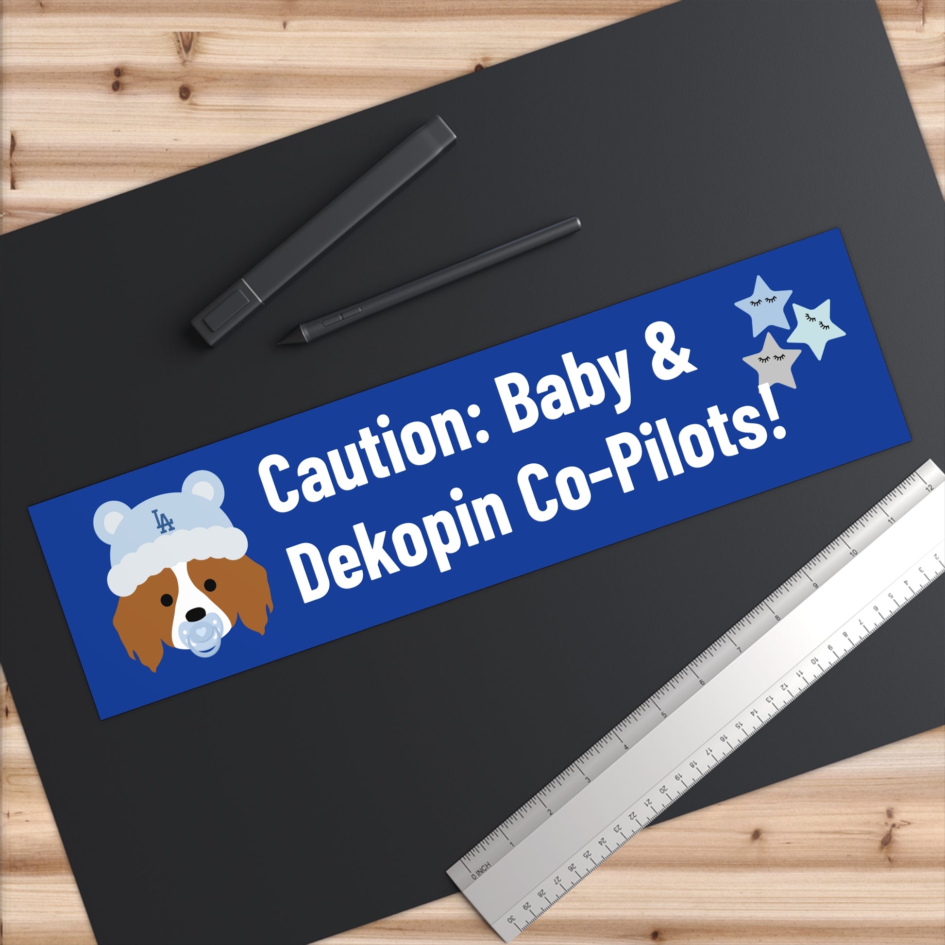 Bumper Stickers | Caution: Baby Boy & Dekopin Co-pilots!