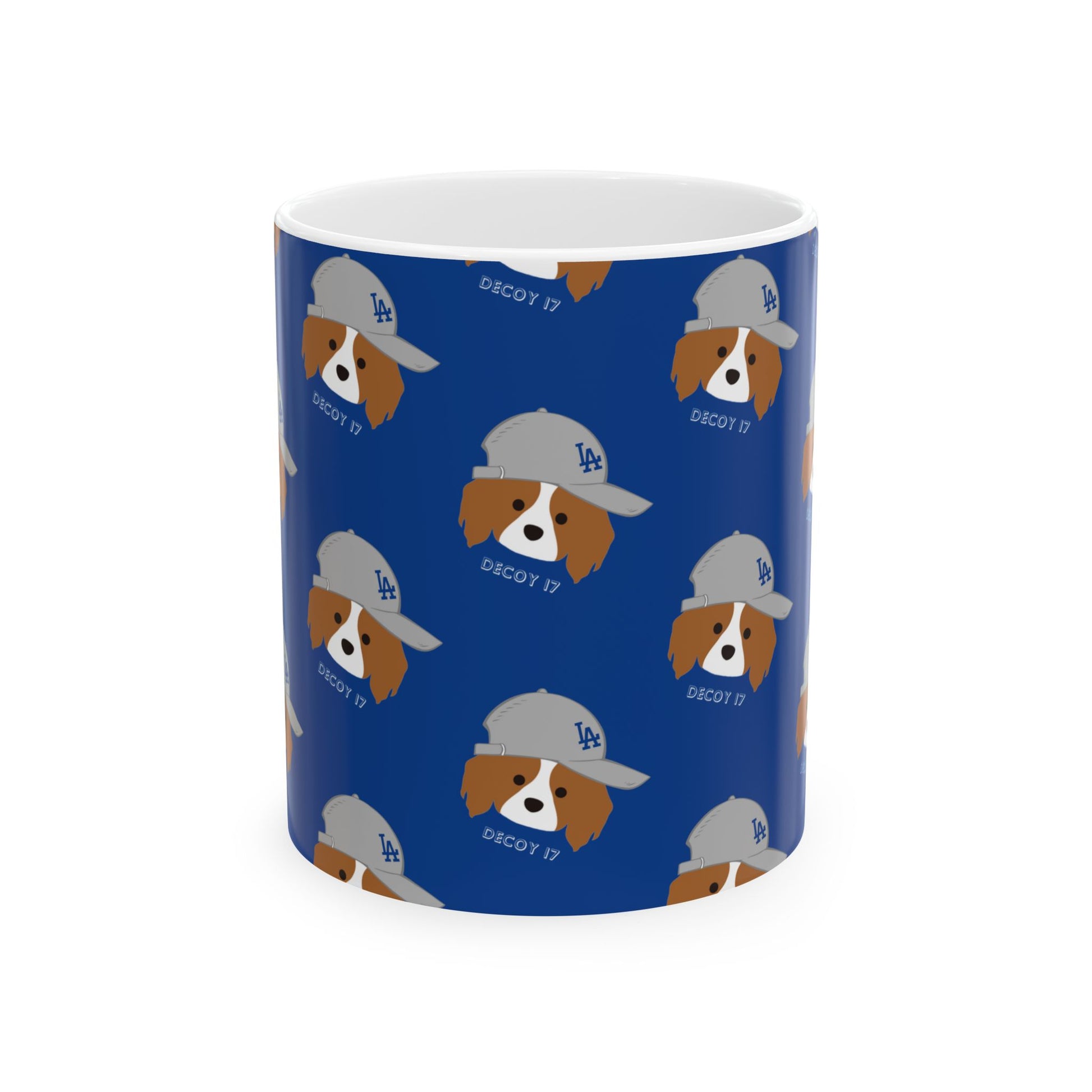 Ceramic Mug | DEKOPIN in a Gray Cap