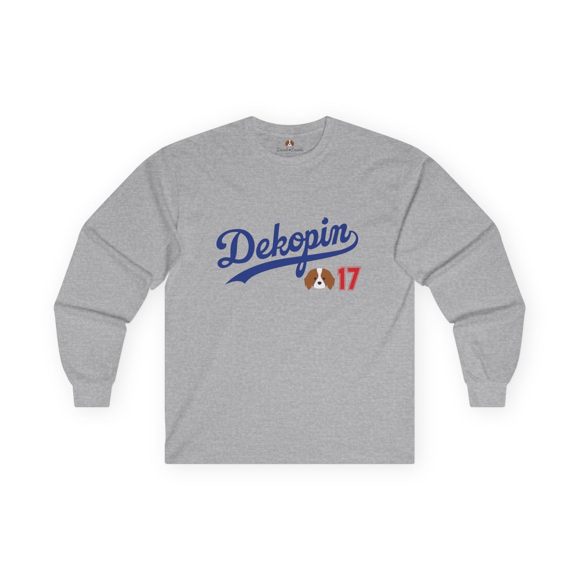 Unisex Long Sleeve T-Shirt | DEKOPIN + Blank | Front Print Only | Medium-weight | Gildan