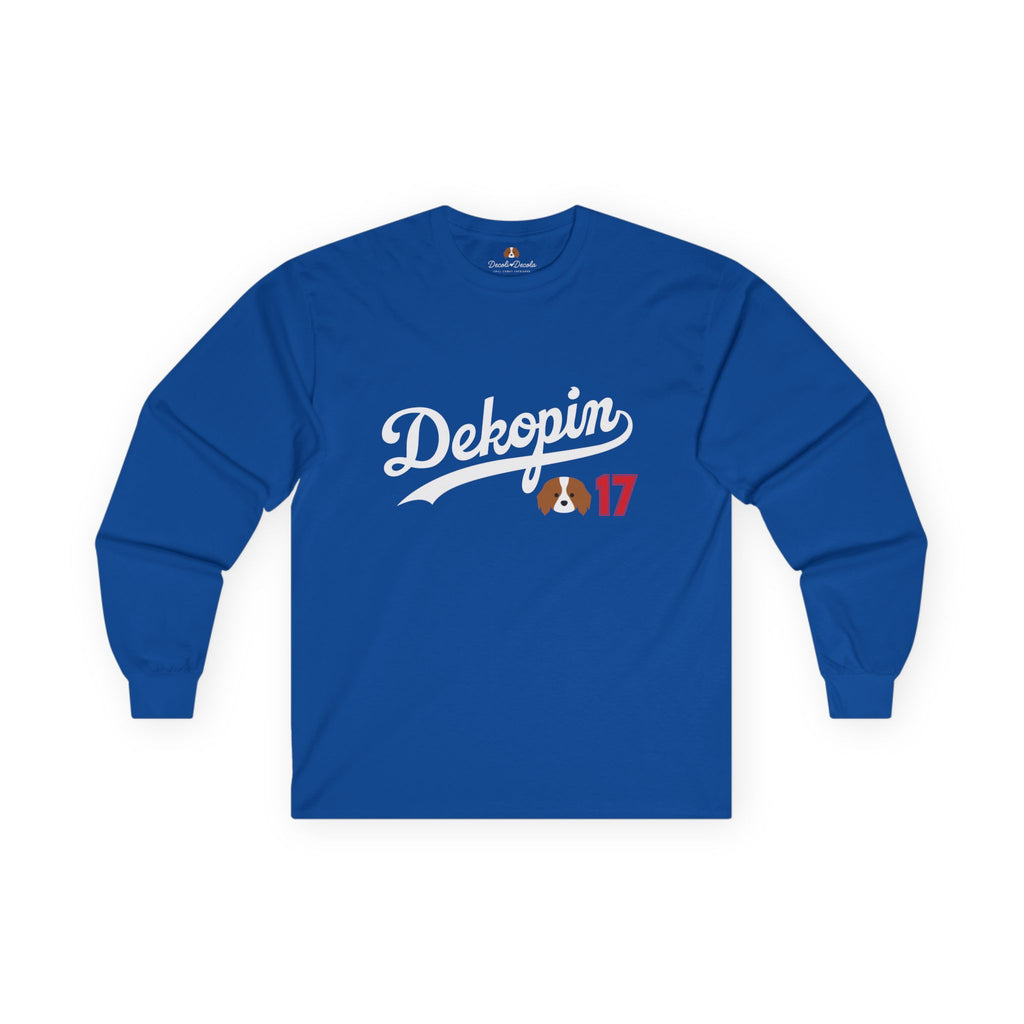 Unisex Long Sleeve T-Shirt | DEKOPIN + CUSTOM 17 | Front & Back Print | Medium-weight | Gildan
