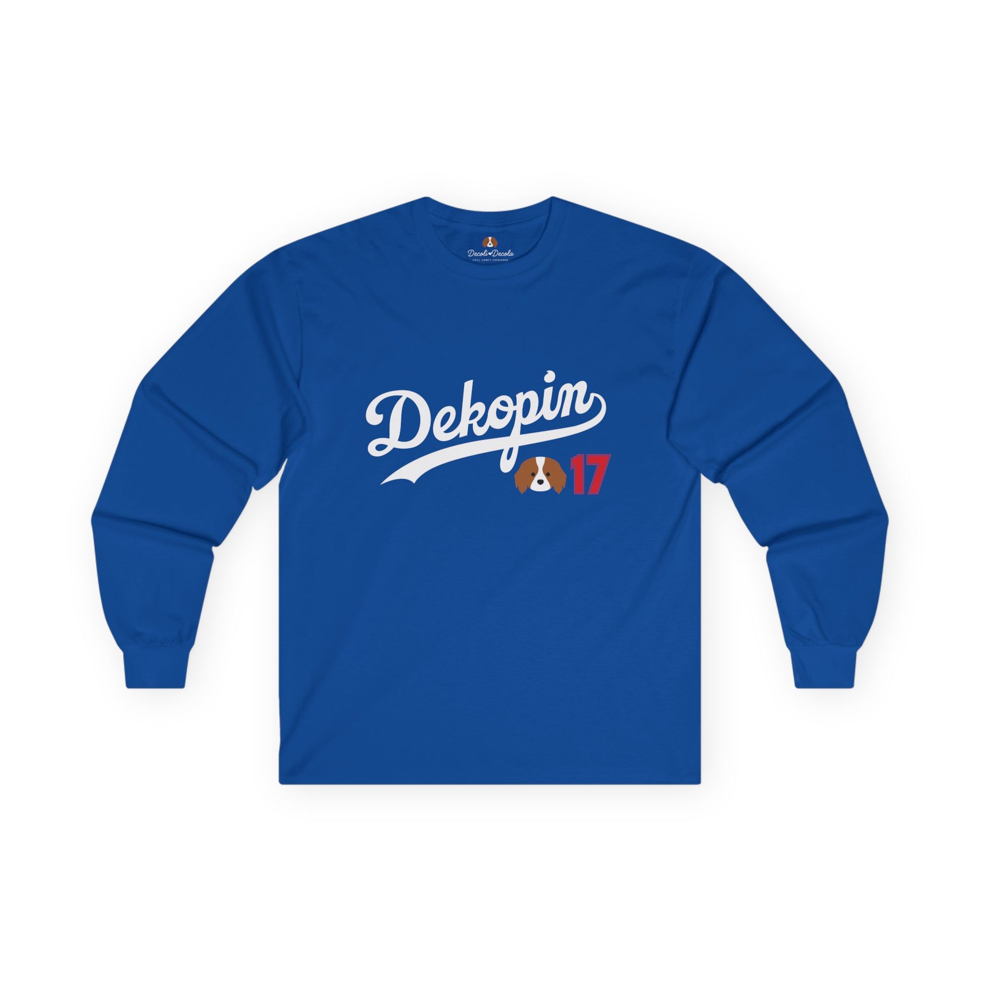 Unisex Long Sleeve T-Shirt | DEKOPIN + Blank | Front Print Only | Medium-weight | Gildan