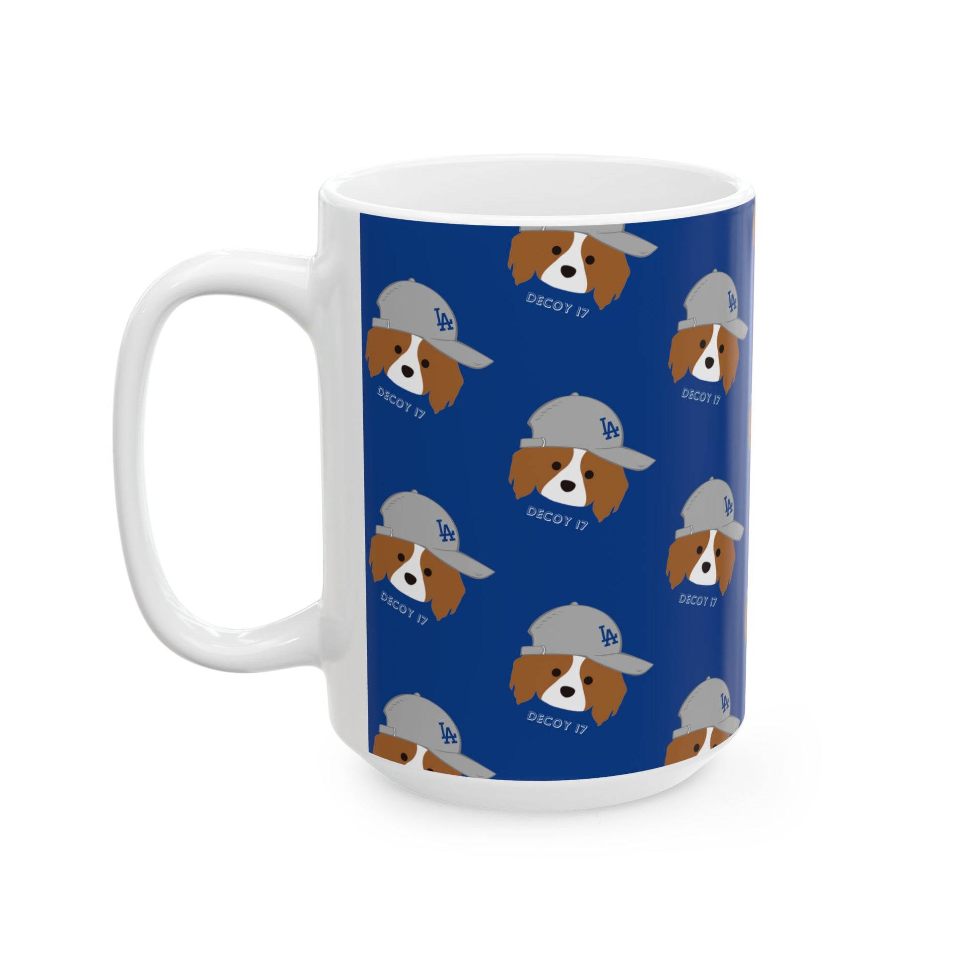 Ceramic Mug | DEKOPIN in a Gray Cap