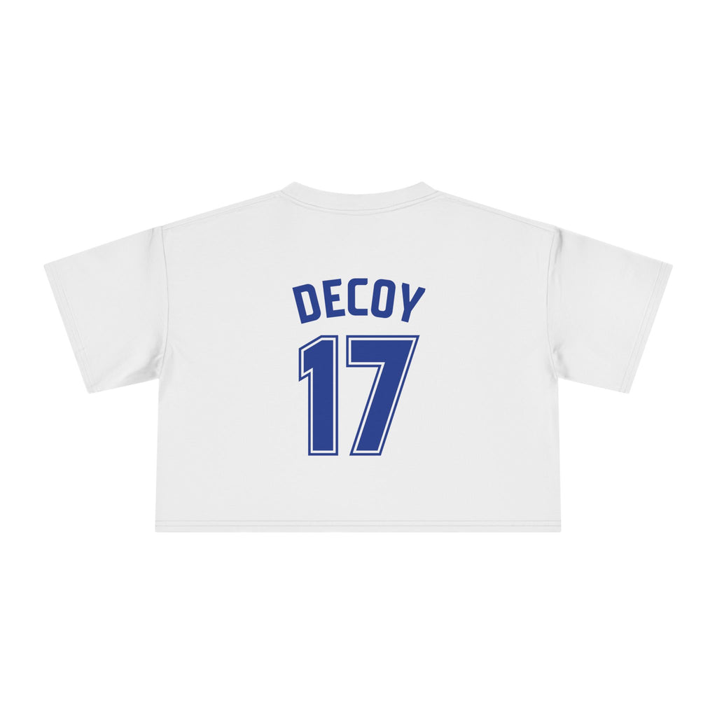 Women Cropped T-Shirt | DEKOPIN + DECOY 17 | Front & Back Print | Medium-weight | AS Colour