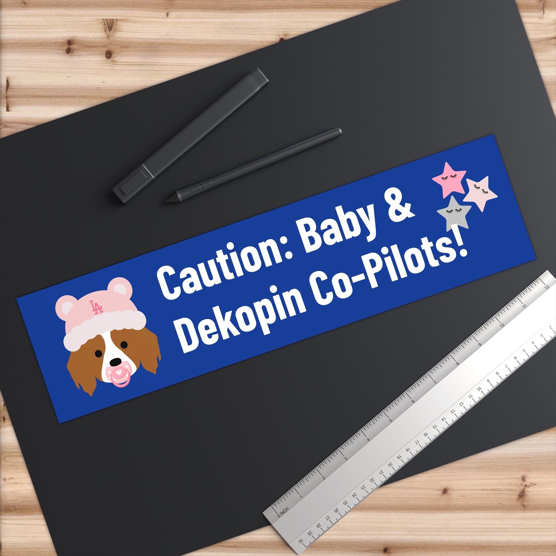 Bumper Stickers | Caution: Baby Girl & Dekopin Co-pilots!
