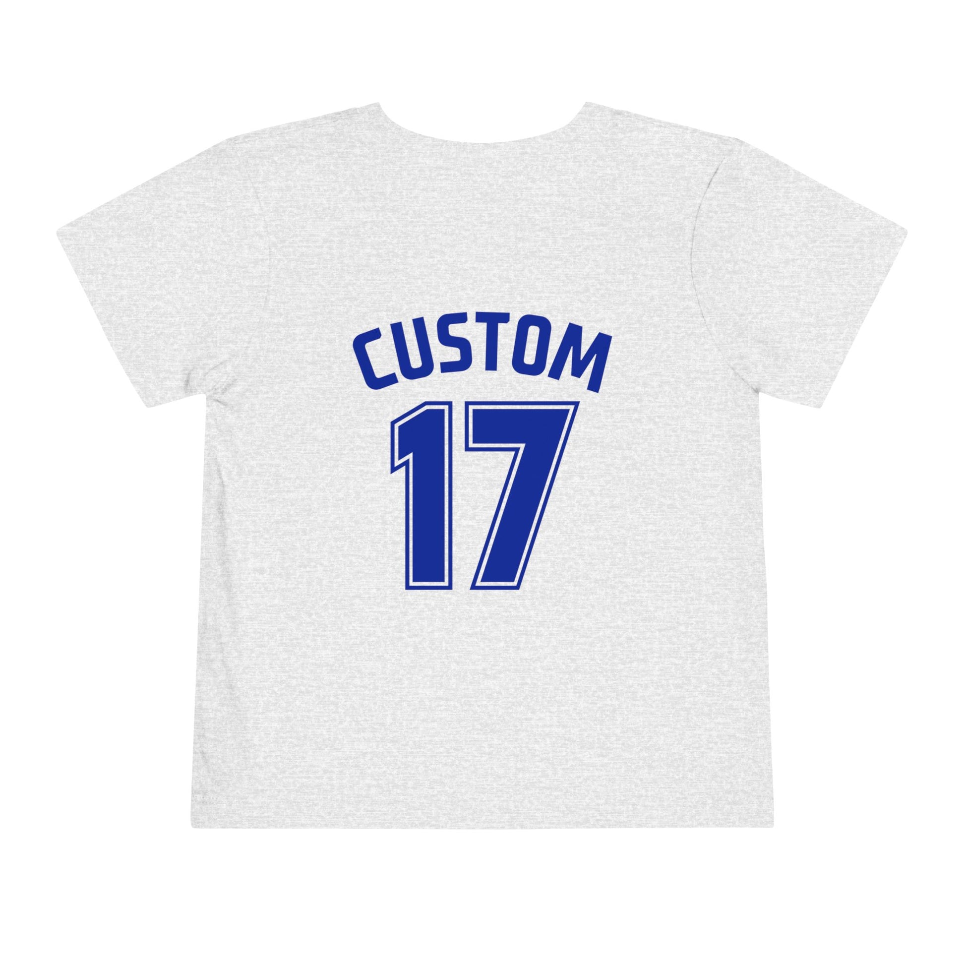 Toddler T-Shirt | DEKOPIN + CUSTOM 17 | Front & Back Print | Light-weight | Bella+Canvas